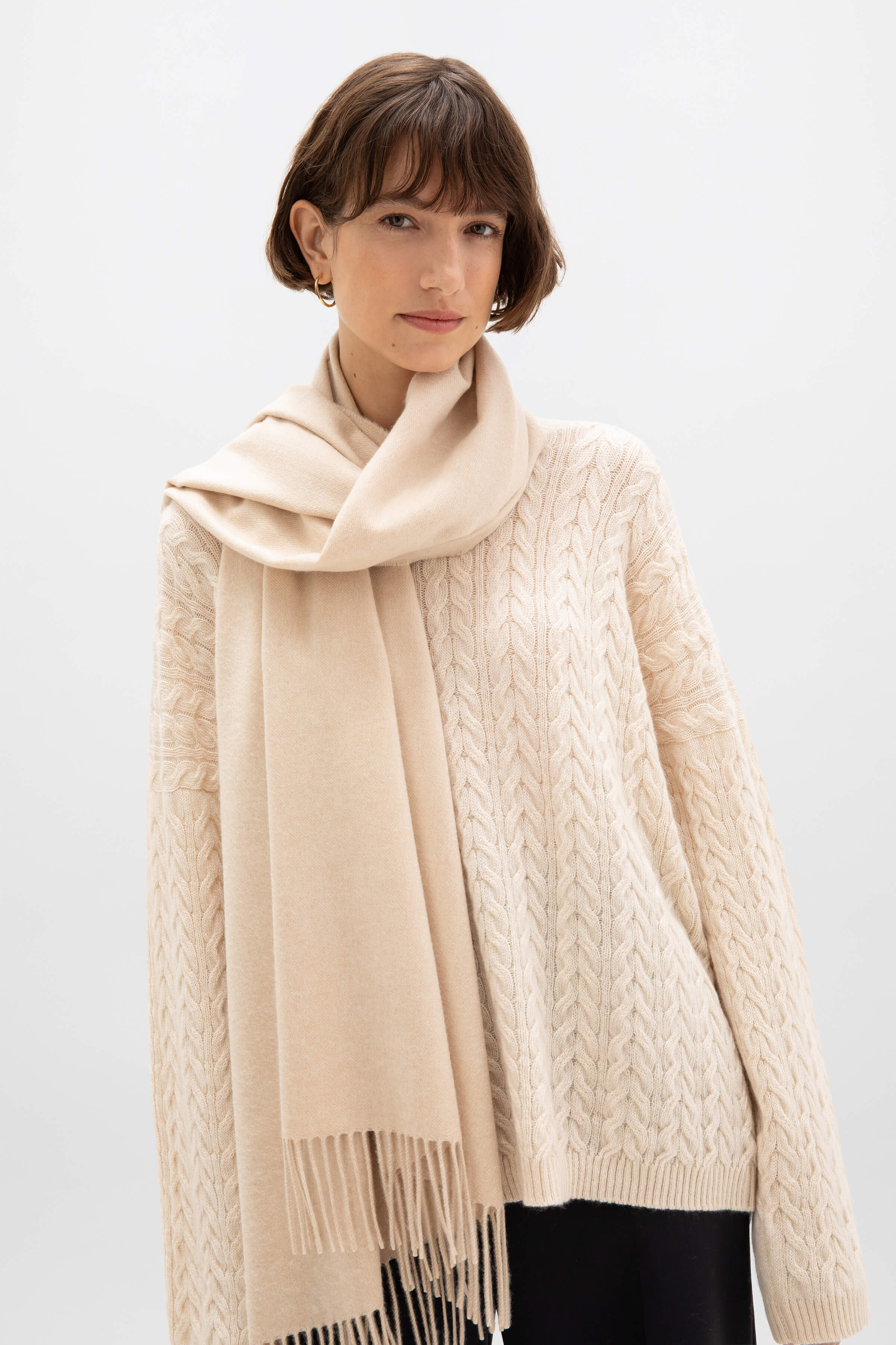 Blonde Cashmere Stole - 2