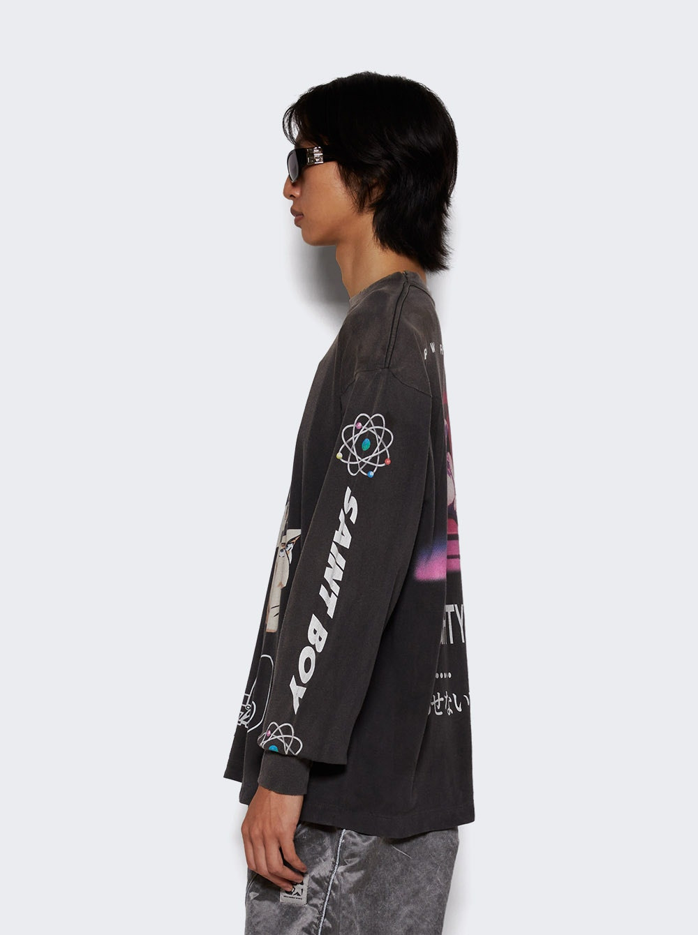 Pluto Long Sleeve Tee Black - 4