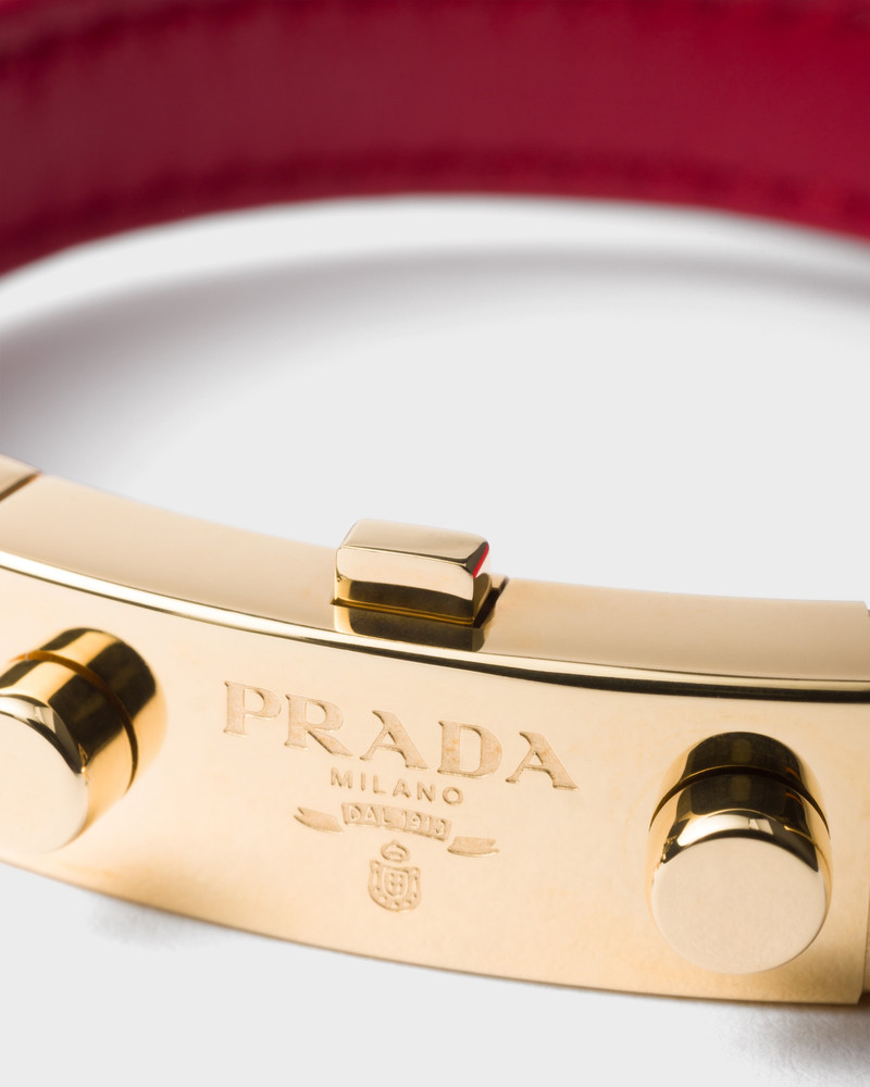 Prada Saffiano leather bracelet outlook