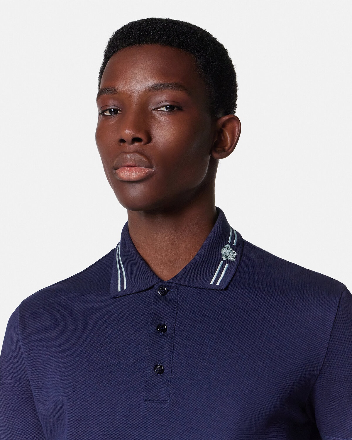 Embroidered Medusa Polo Shirt - 3