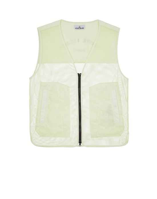 905X5 STONE ISLAND MARINA_ NYLON MESH / RIP STOP PRISMATICO LIGHT GREEN - 1