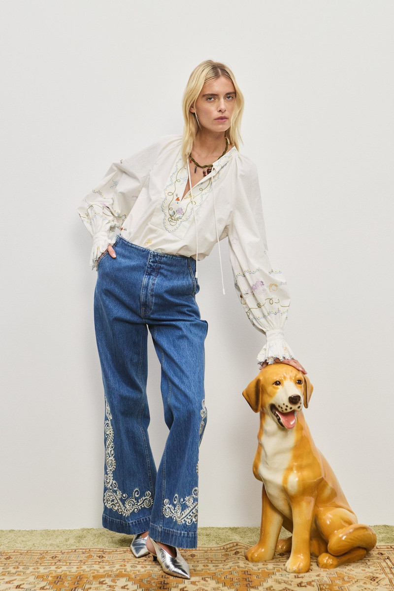 ALÉMAIS Jacones Flare Denim Jean outlook