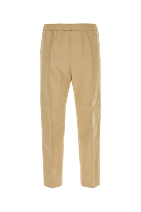 Beige stretch cotton pant - 1