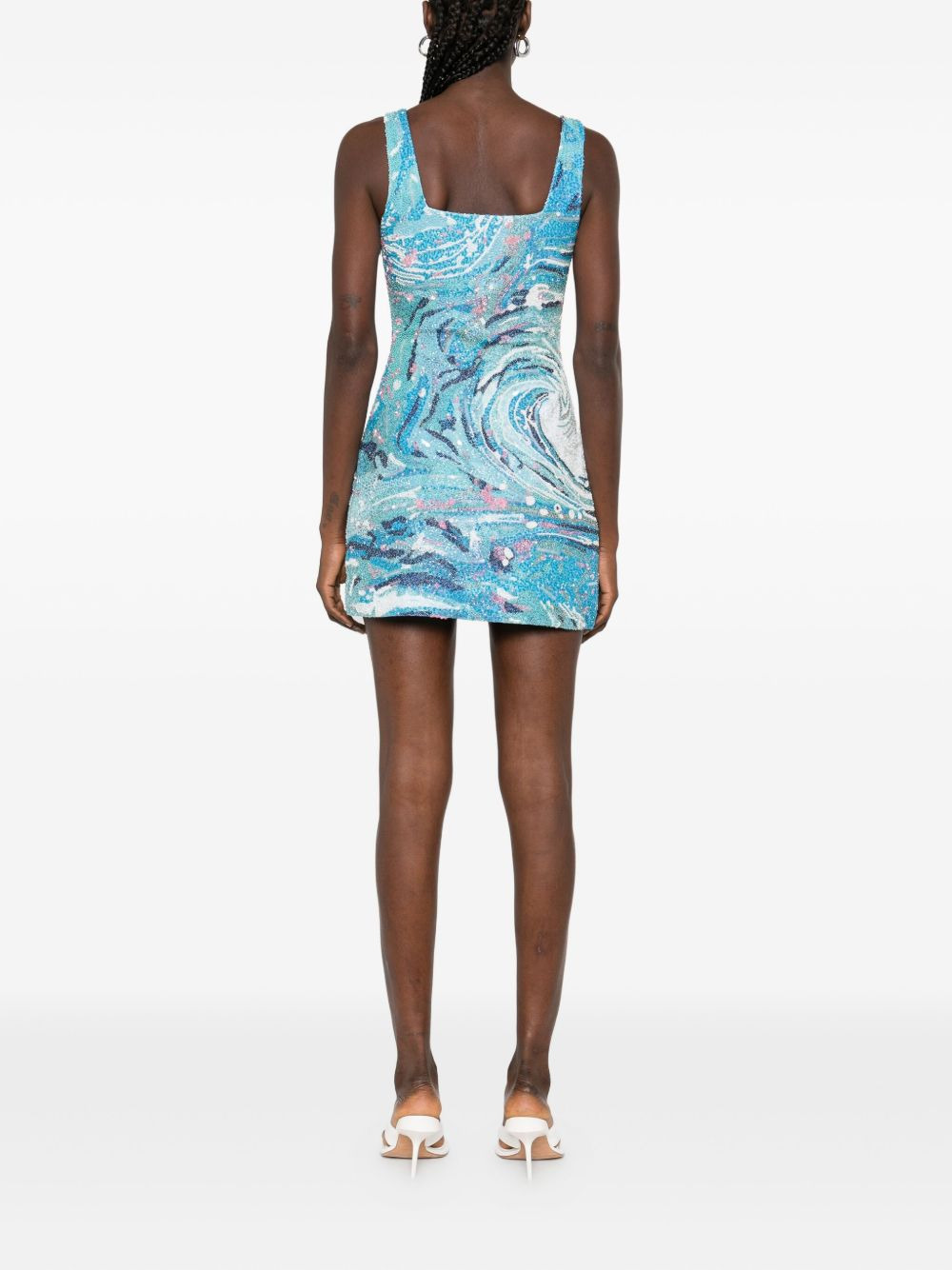 Le Sable tidal-wave sequin mini dress - 4