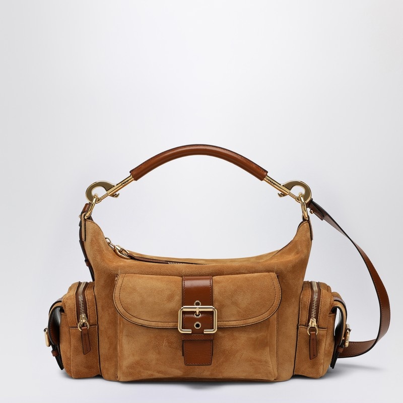 Chloé Tan coloured suede leather Camera bag | thedoublef