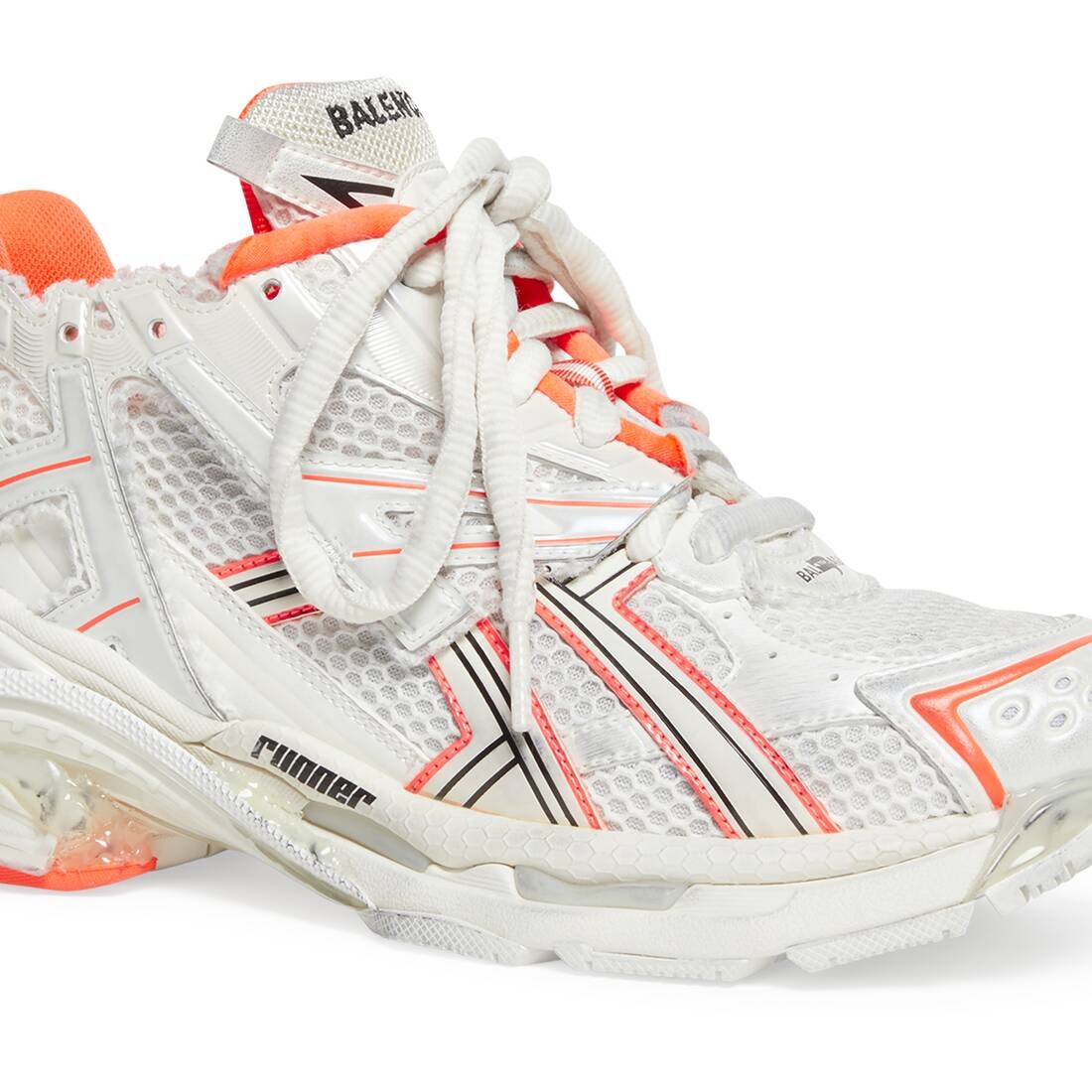 BALENCIAGA Balenciaga Runner Sneaker 'Eggshell Neon Orange