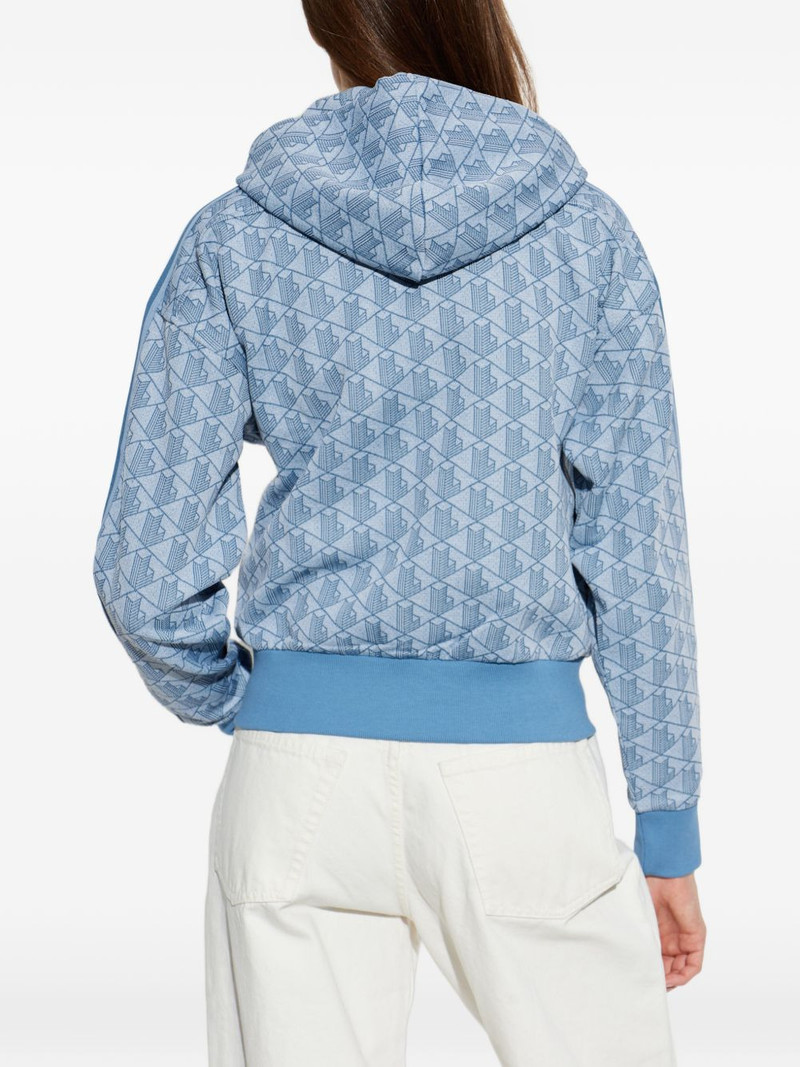 monogram-print zip-up hoodie 4