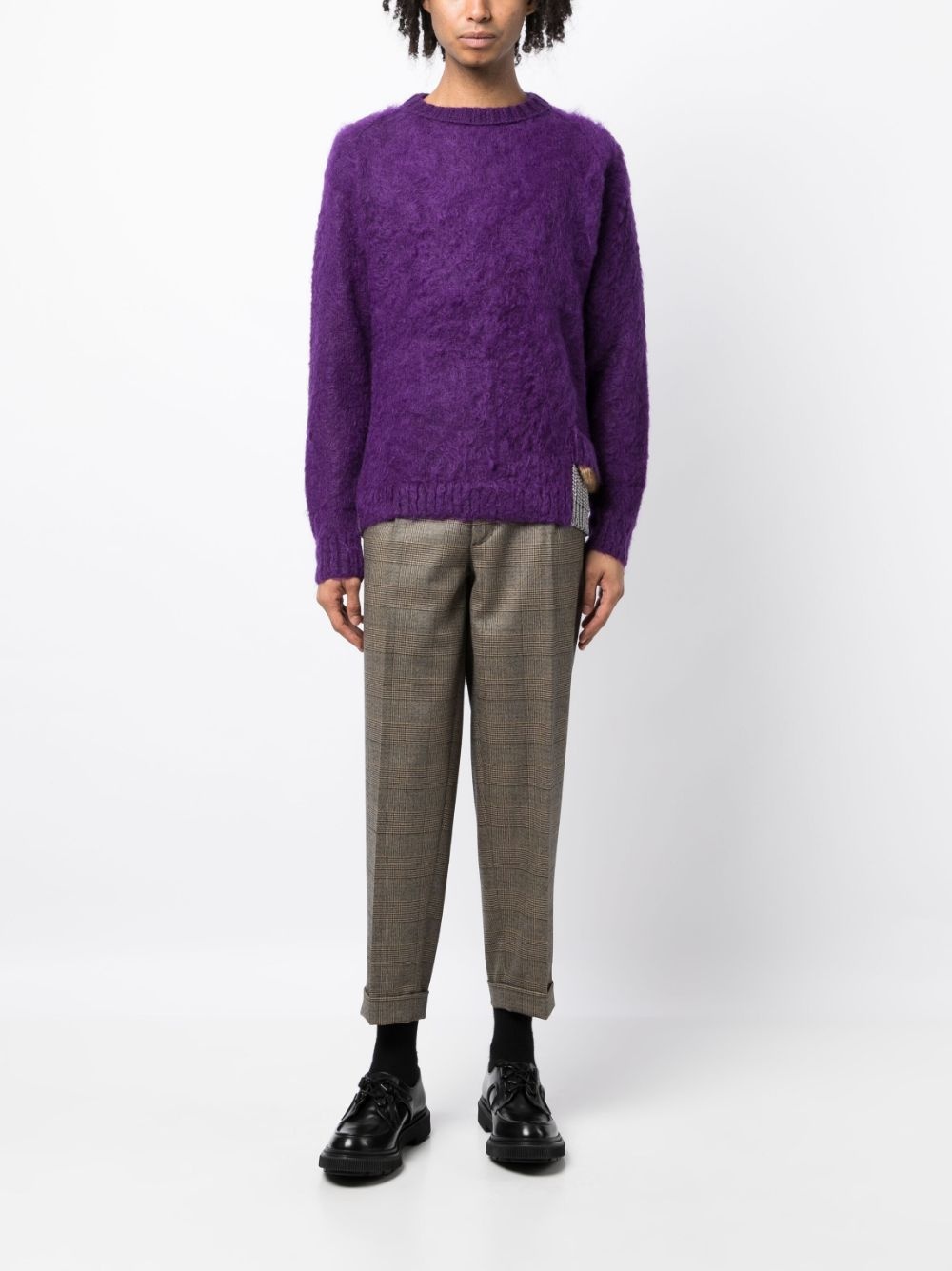 plaid tailored trousers - 3