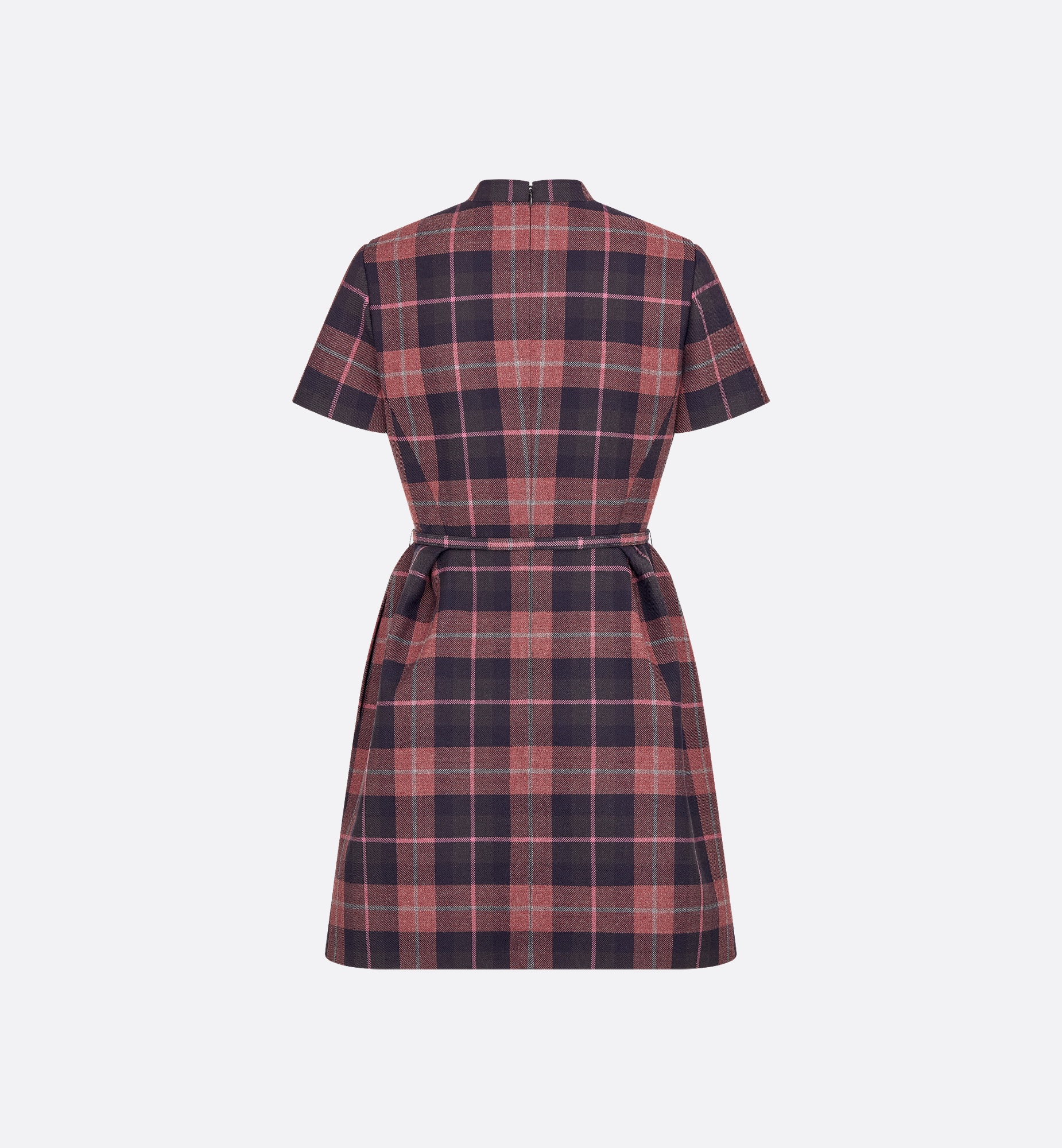 Belted Short Dress - 2