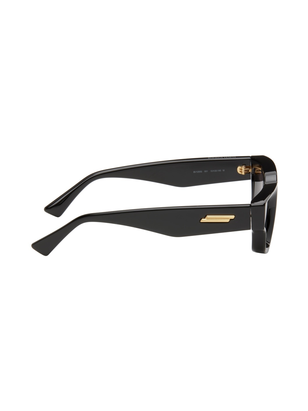 Black Sharp Square Sunglasses - 2