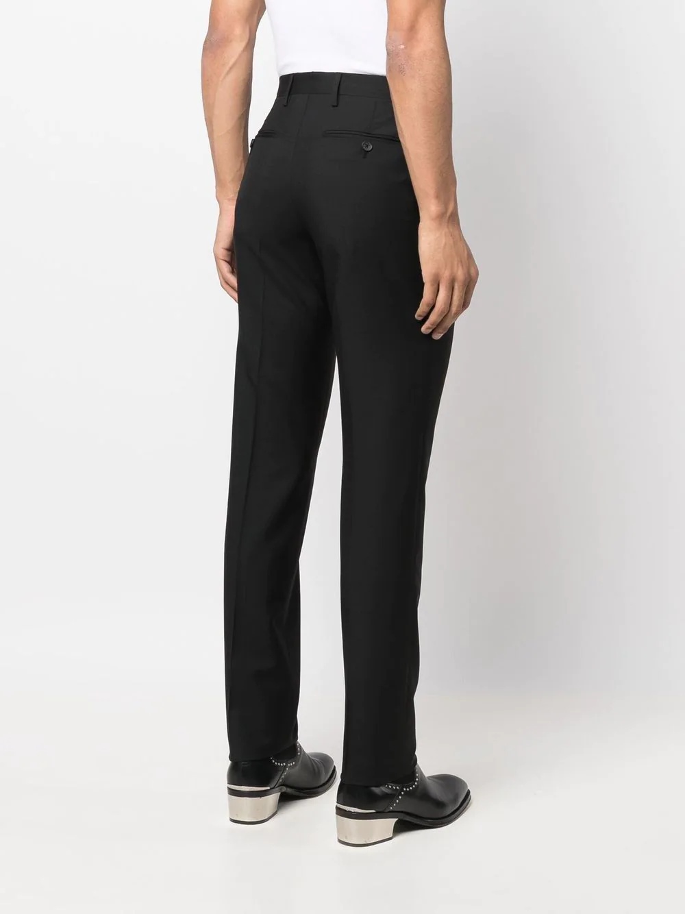 mid-rise tailored trousers - 4