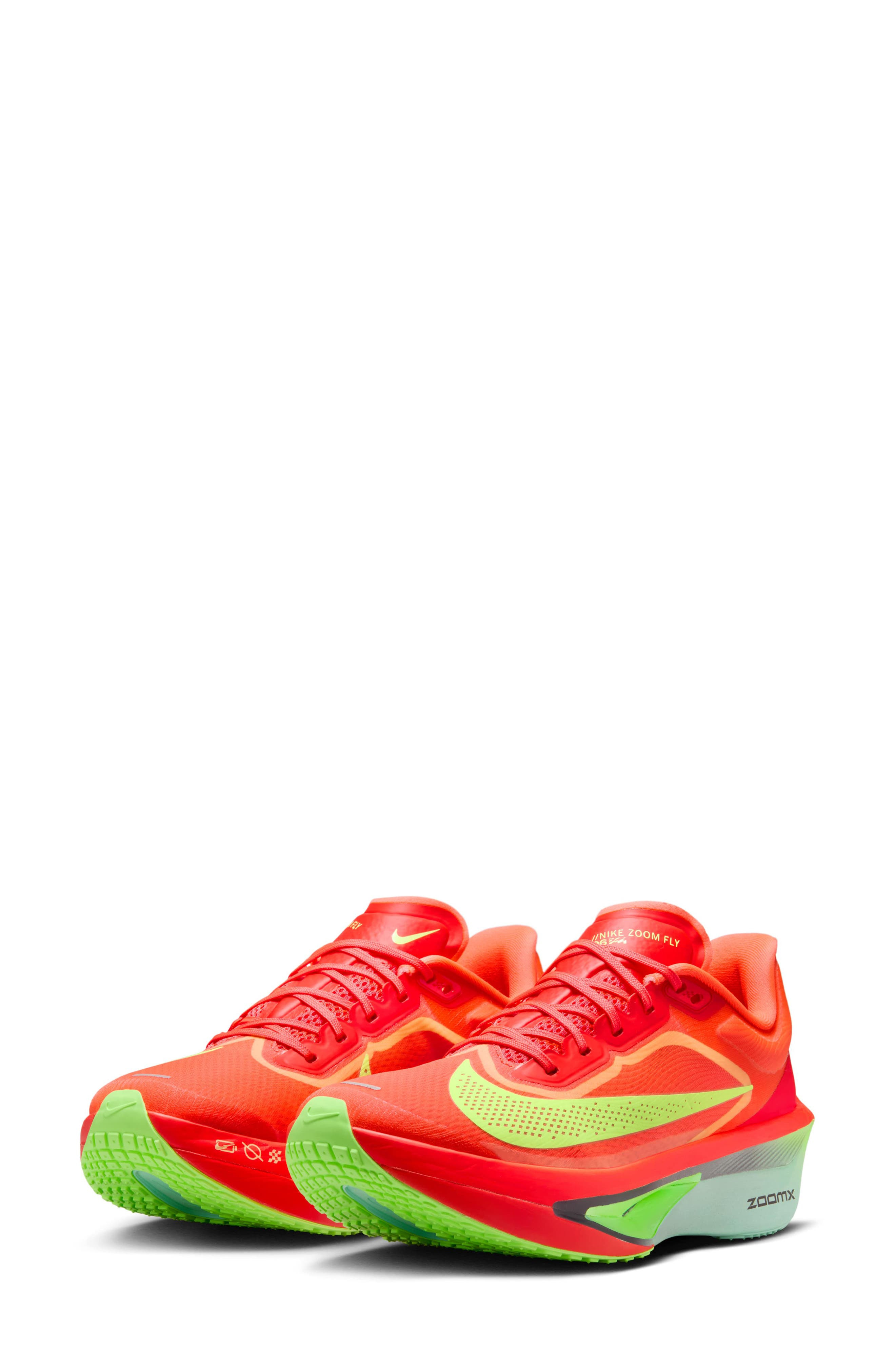 Nike Zoom Fly 6 Running Shoe in Crimson/Lime/Mint/Purple at Nordstrom - 1