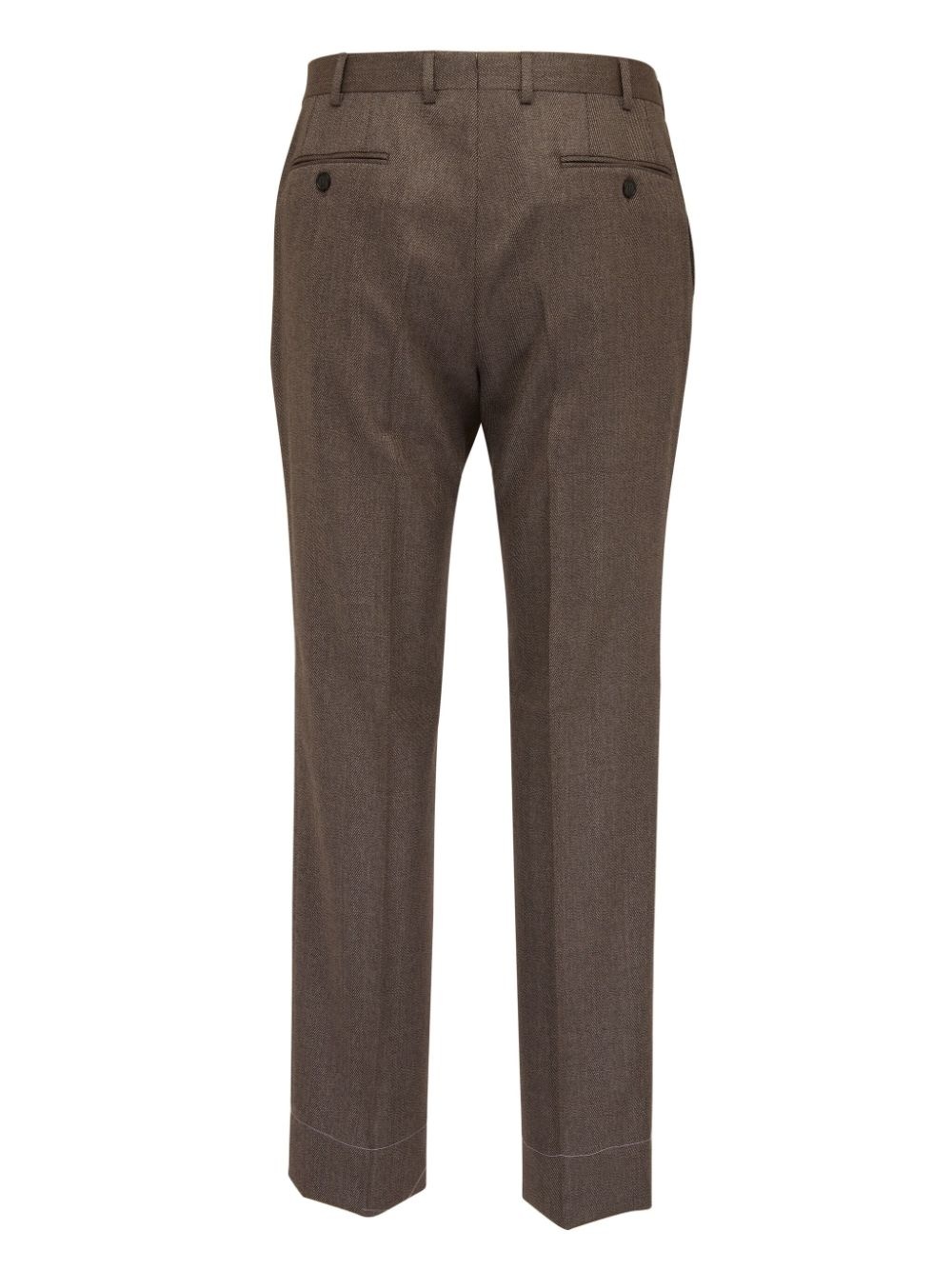 straight-leg tailored wool trousers - 2