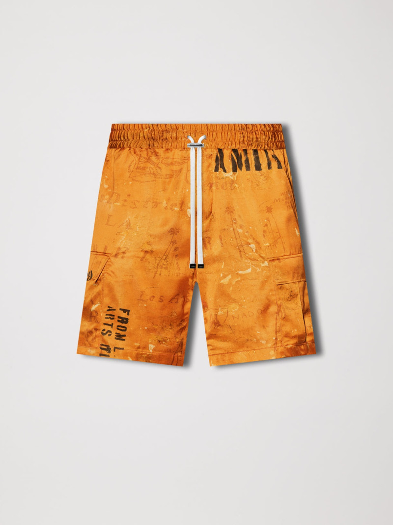 ARMY STENCIL CARGO SHORT 1