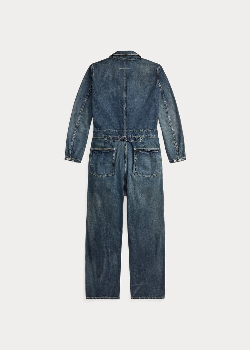 RRL by Ralph Lauren Hartington Indigo Denim Coverall outlook