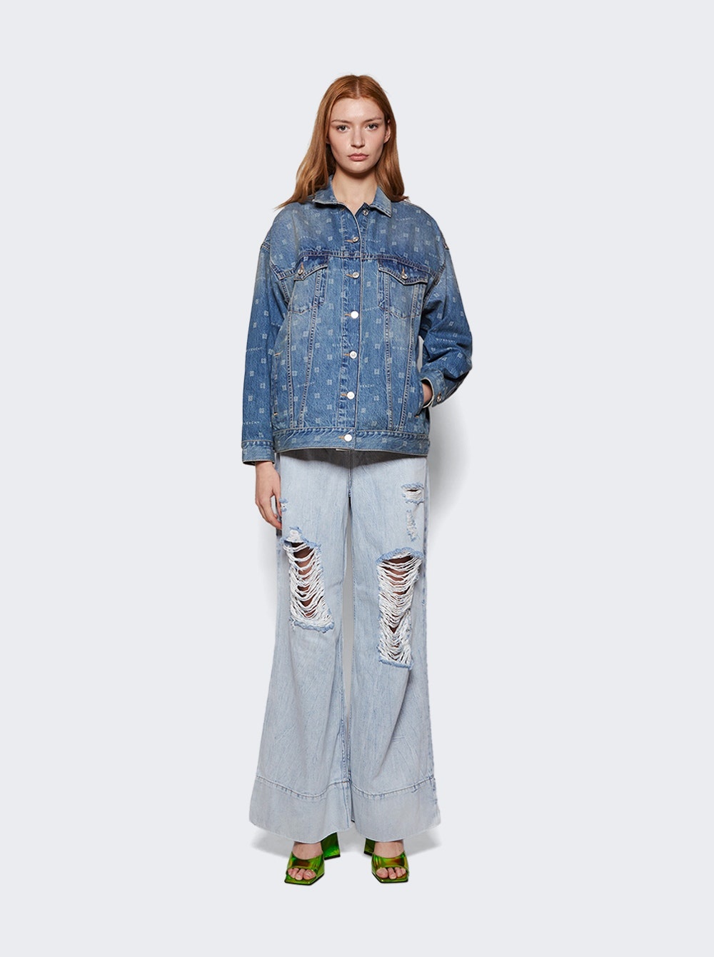 Oversized Denim Jacket Medium Blue - 2