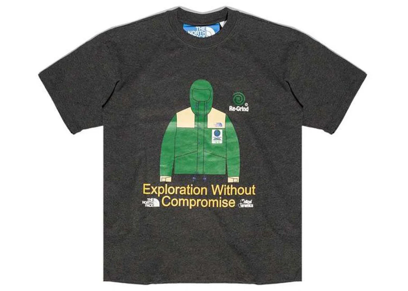 The North Face x Online Ceramics Regrind Knit Graphic T-Shirt Black - 1