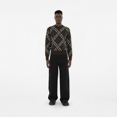 Burberry Check Wool Blend Sweater outlook