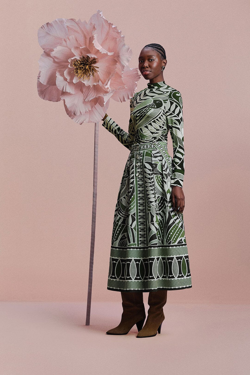 FARM RIO Black Lace Nature Jersey Blouse outlook