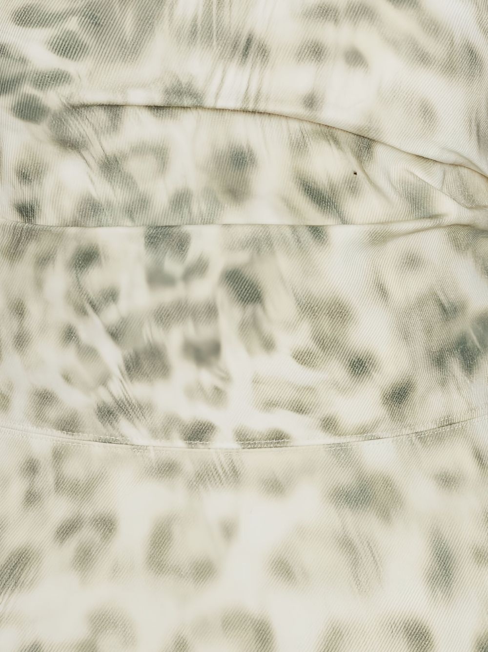 printed denim top - 3
