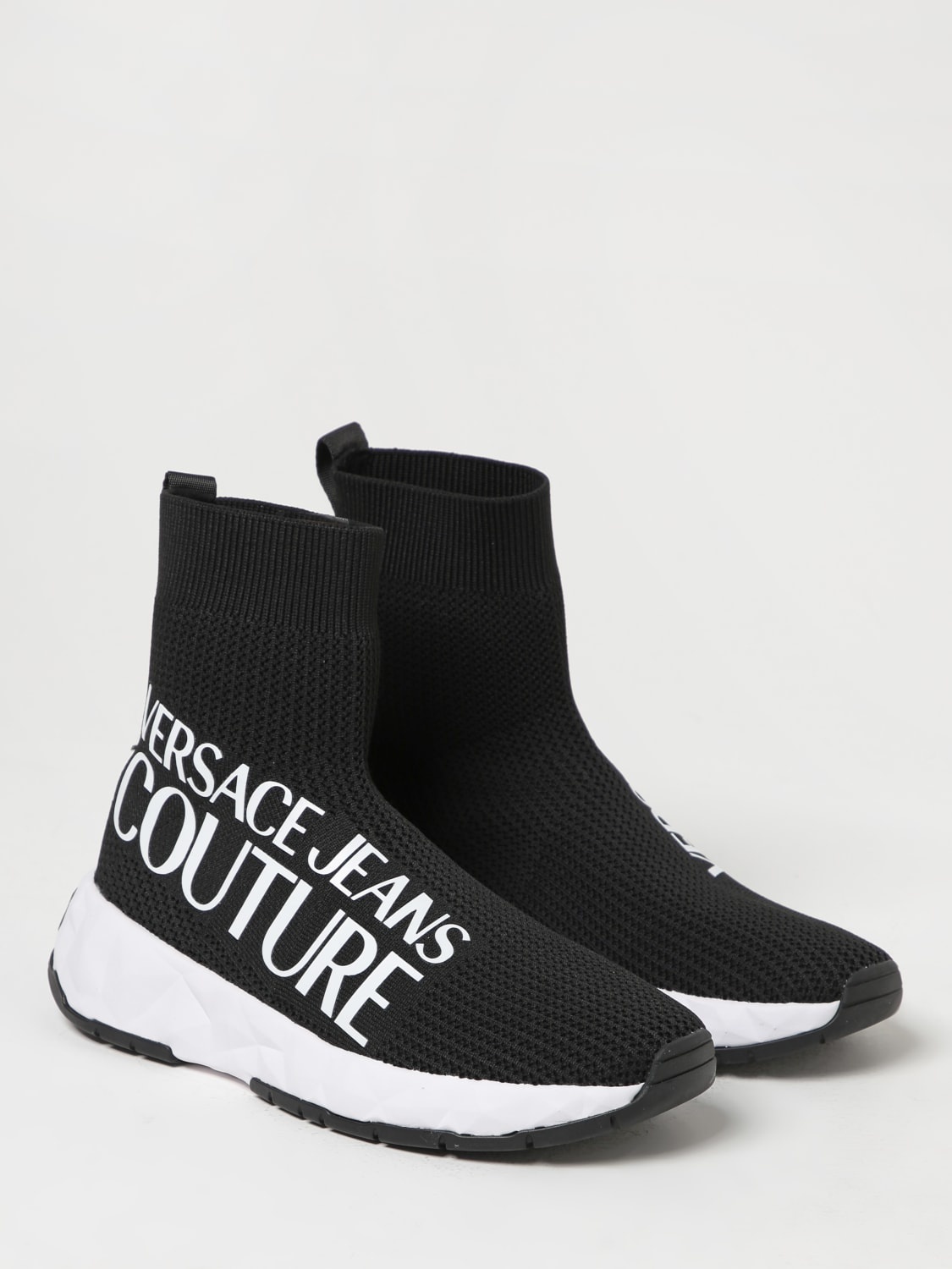 Versace Jeans Couture sneakers in stretch knit with printed logo - 2