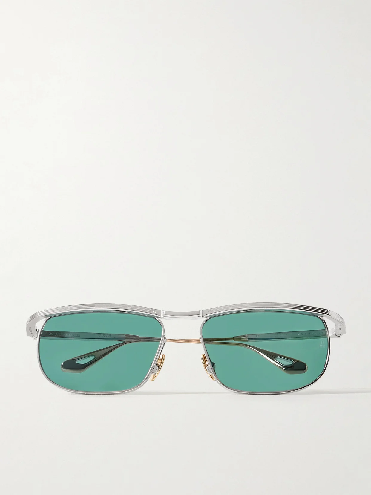 Melville D-frame Silver- And Gold-tone Metal Sunglasses - 1