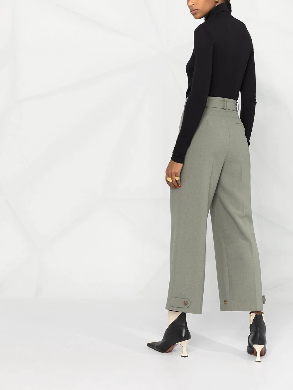 roll-neck cotton blouse - 6