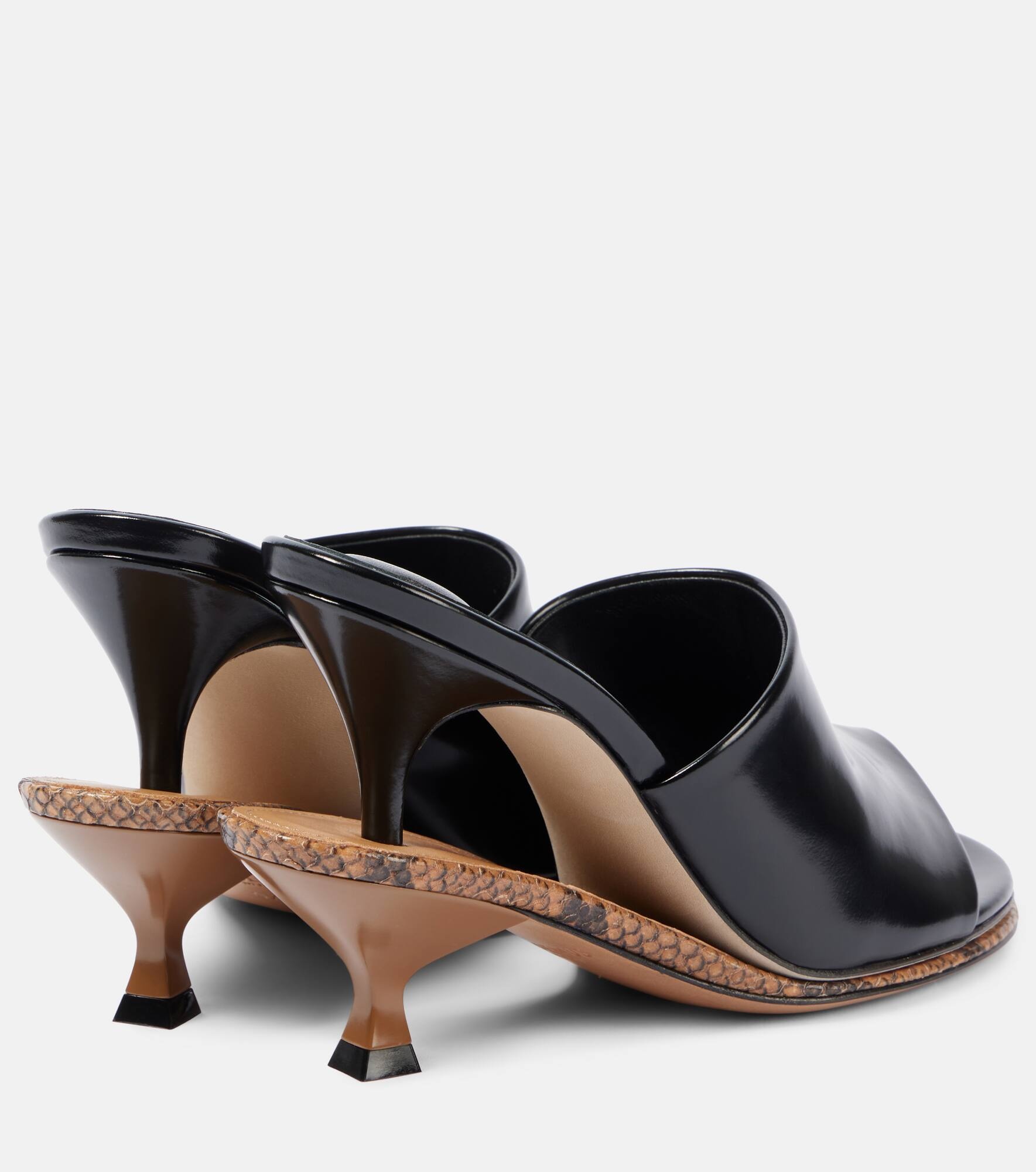 Les Doubles patent leather mules - 3