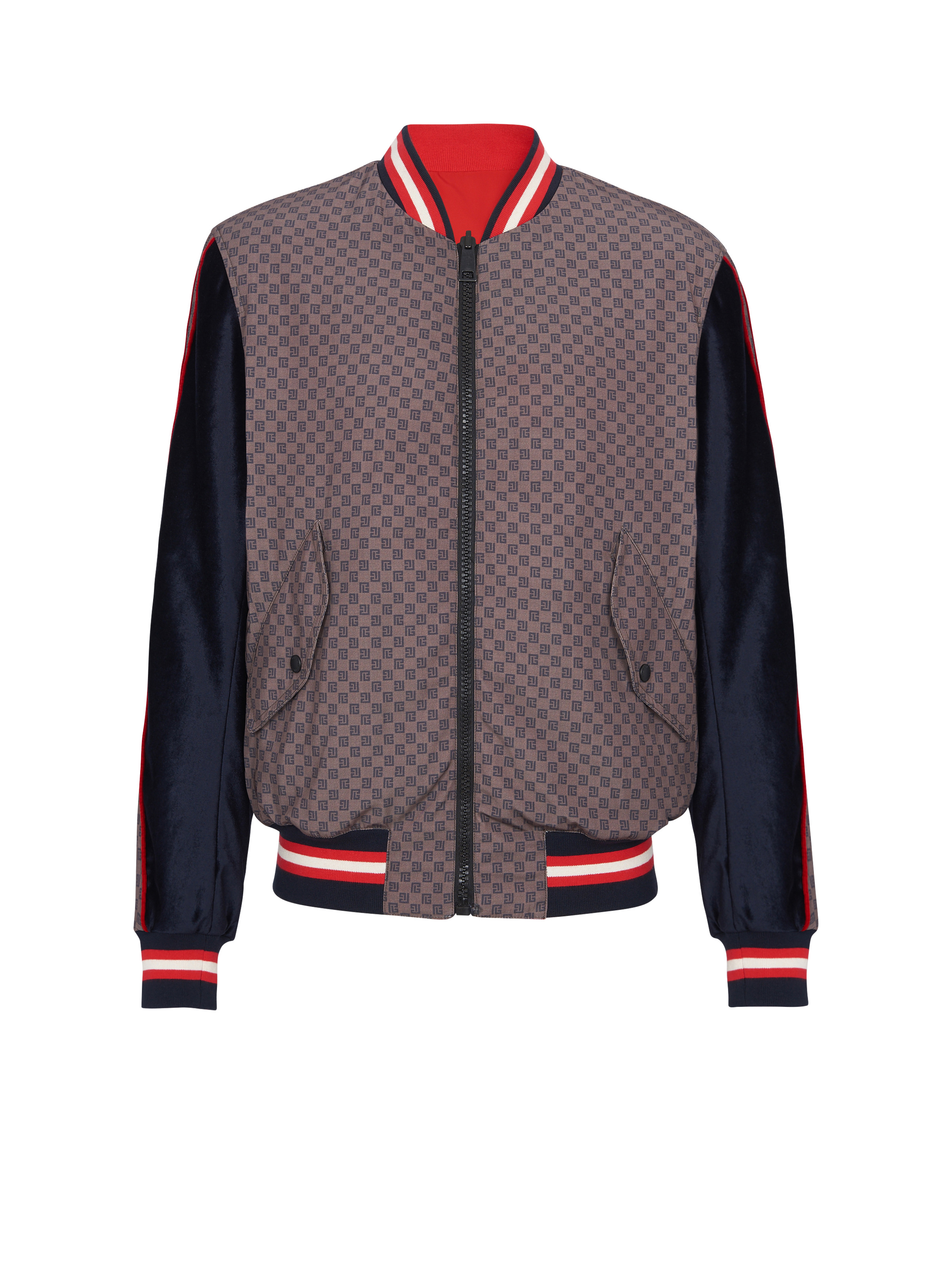 Balmain Reversible Mini Monogram Bomber Jacket - Farfetch