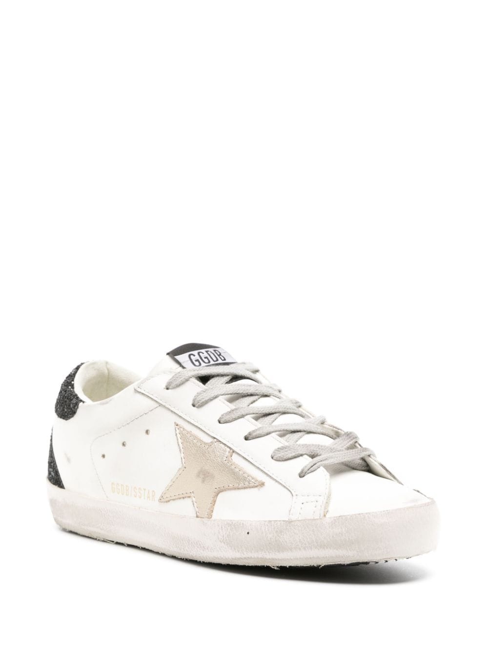 Super-Star glitter-heel leather sneakers - 2