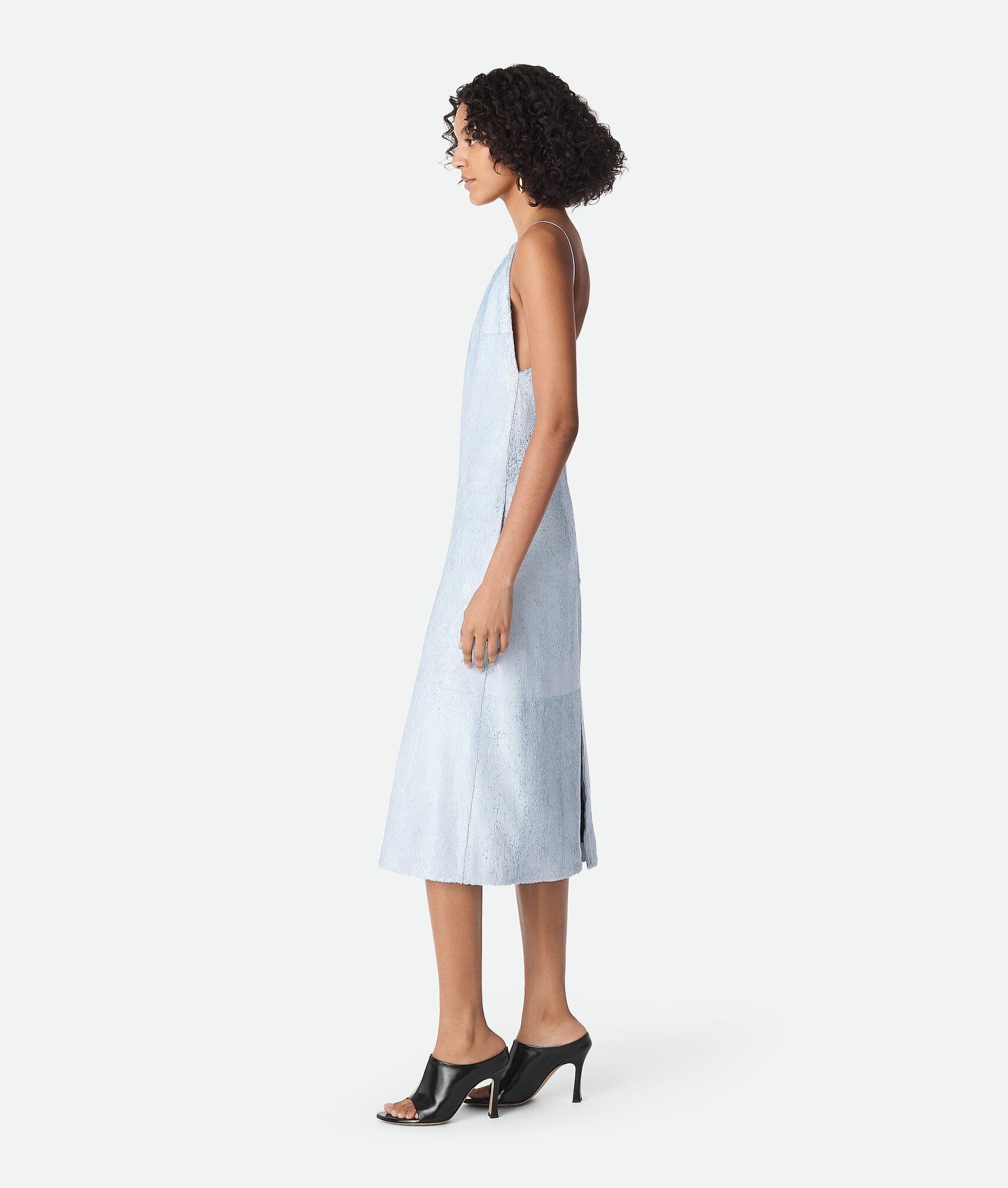 Patent Leather Fringed Dress - 2