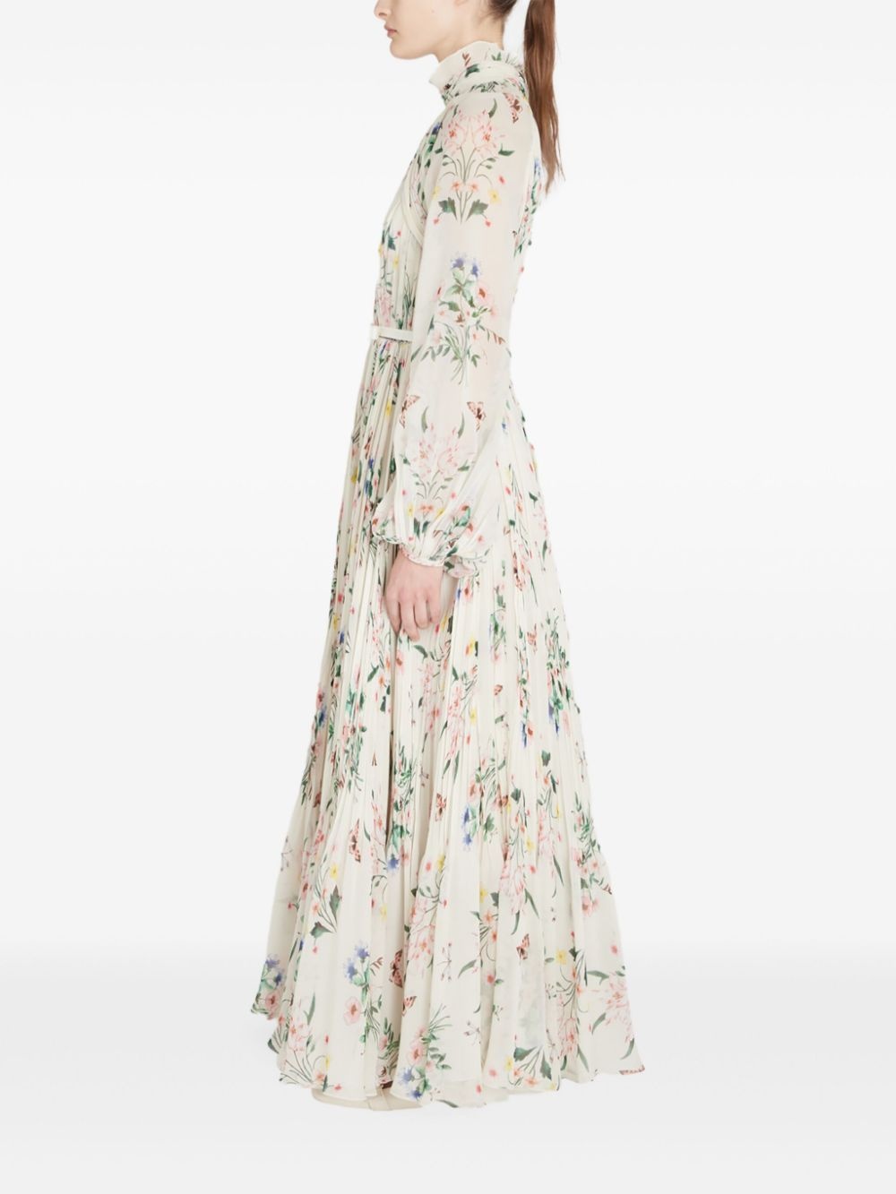 botanical draped dress - 3