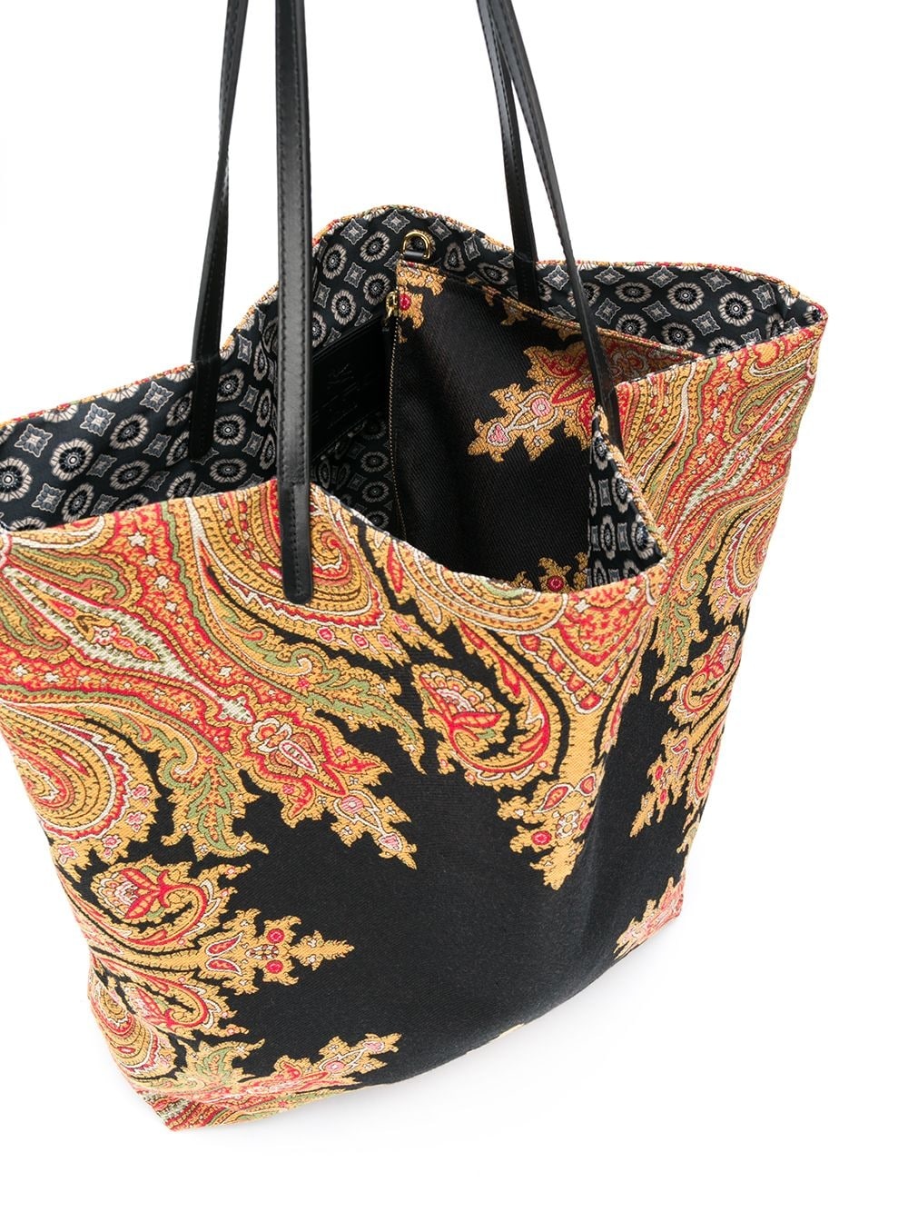 paisley embroidered tote - 5