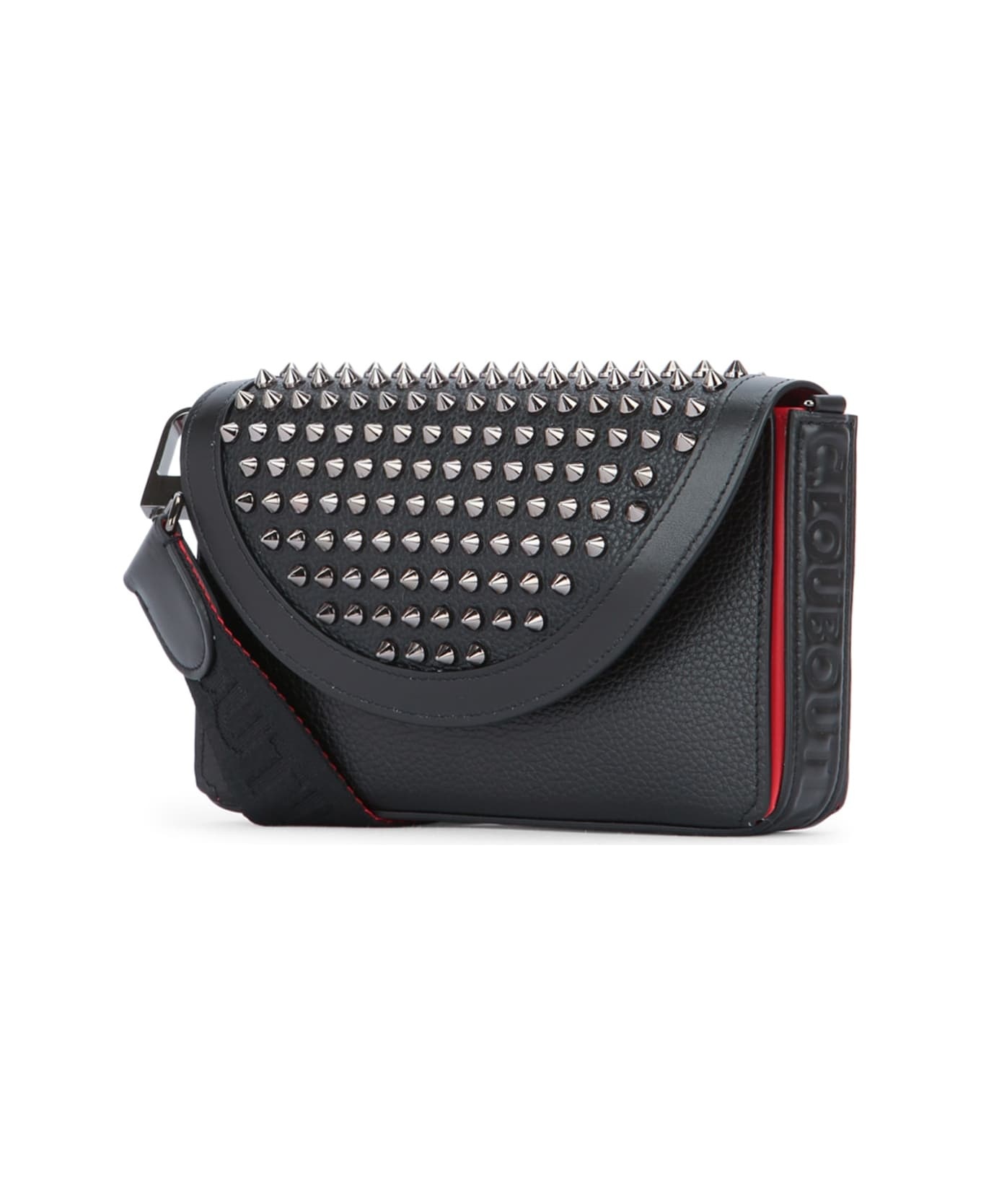 関税込み★Christian Louboutin★Funky Wallet On A Strap Christian Louboutin Men's Funky Empire Spikes Wallet on