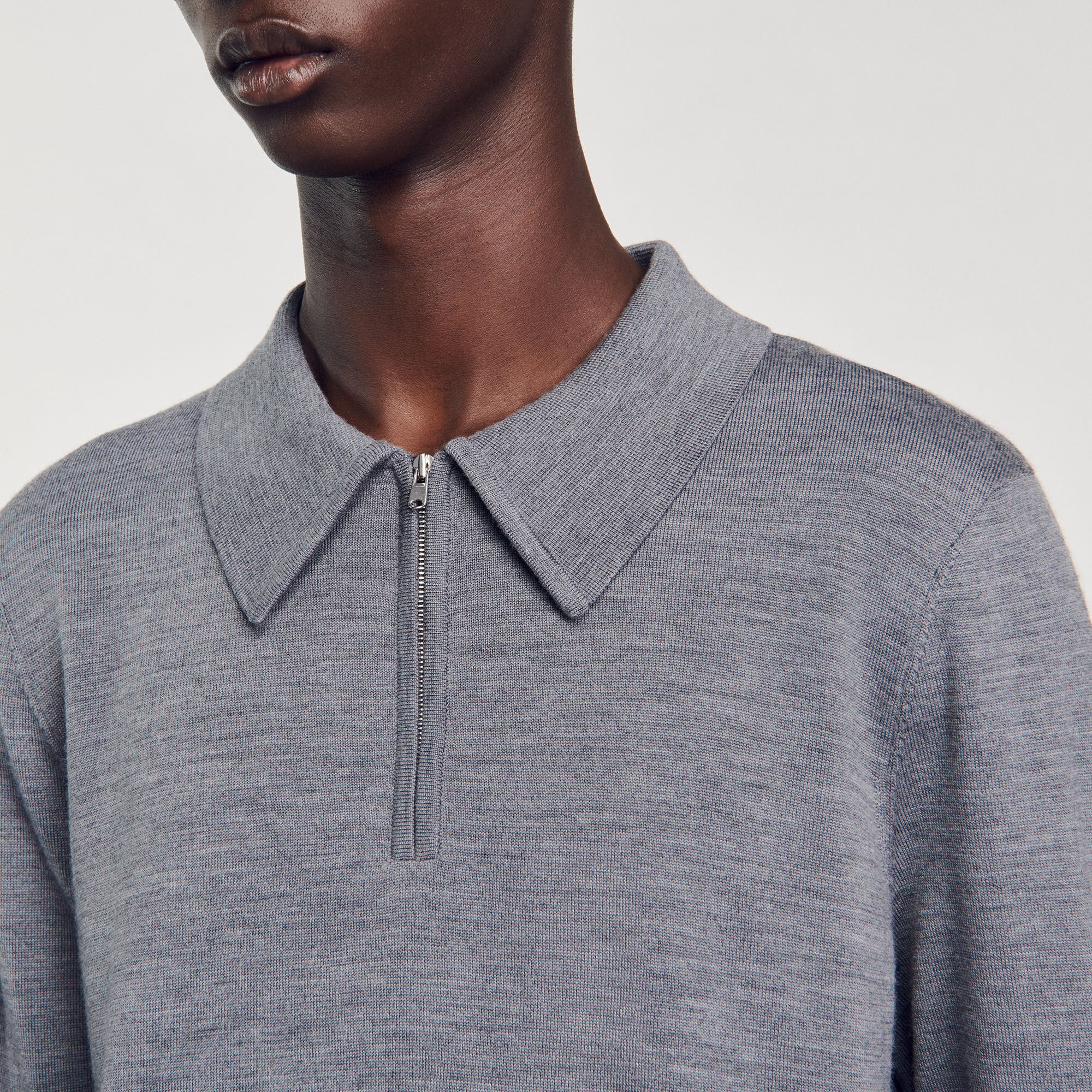 KNITTED POLO SWEATER - 4