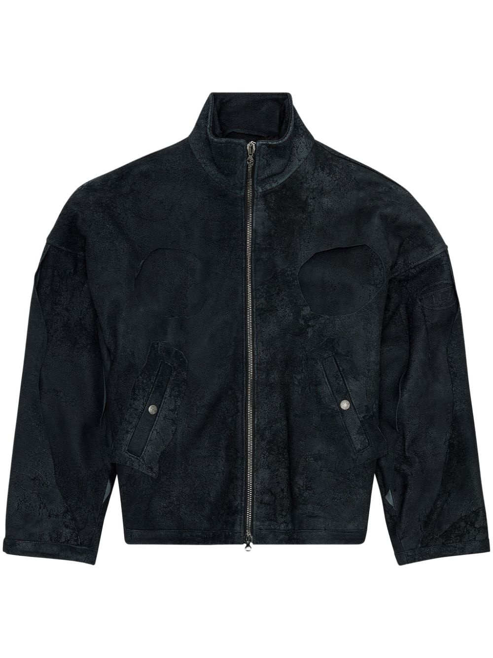 L-Hesse distressed-effect jacket - 1