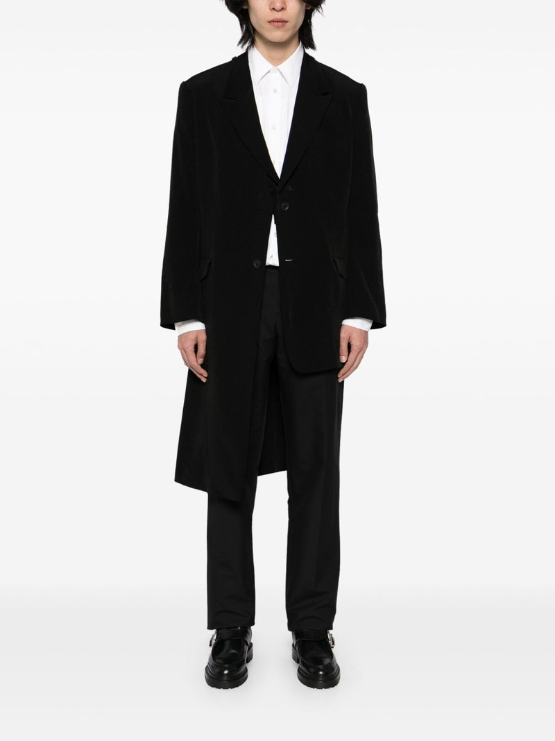 Yohji Yamamoto tuxedo attachable-collar jacket outlook