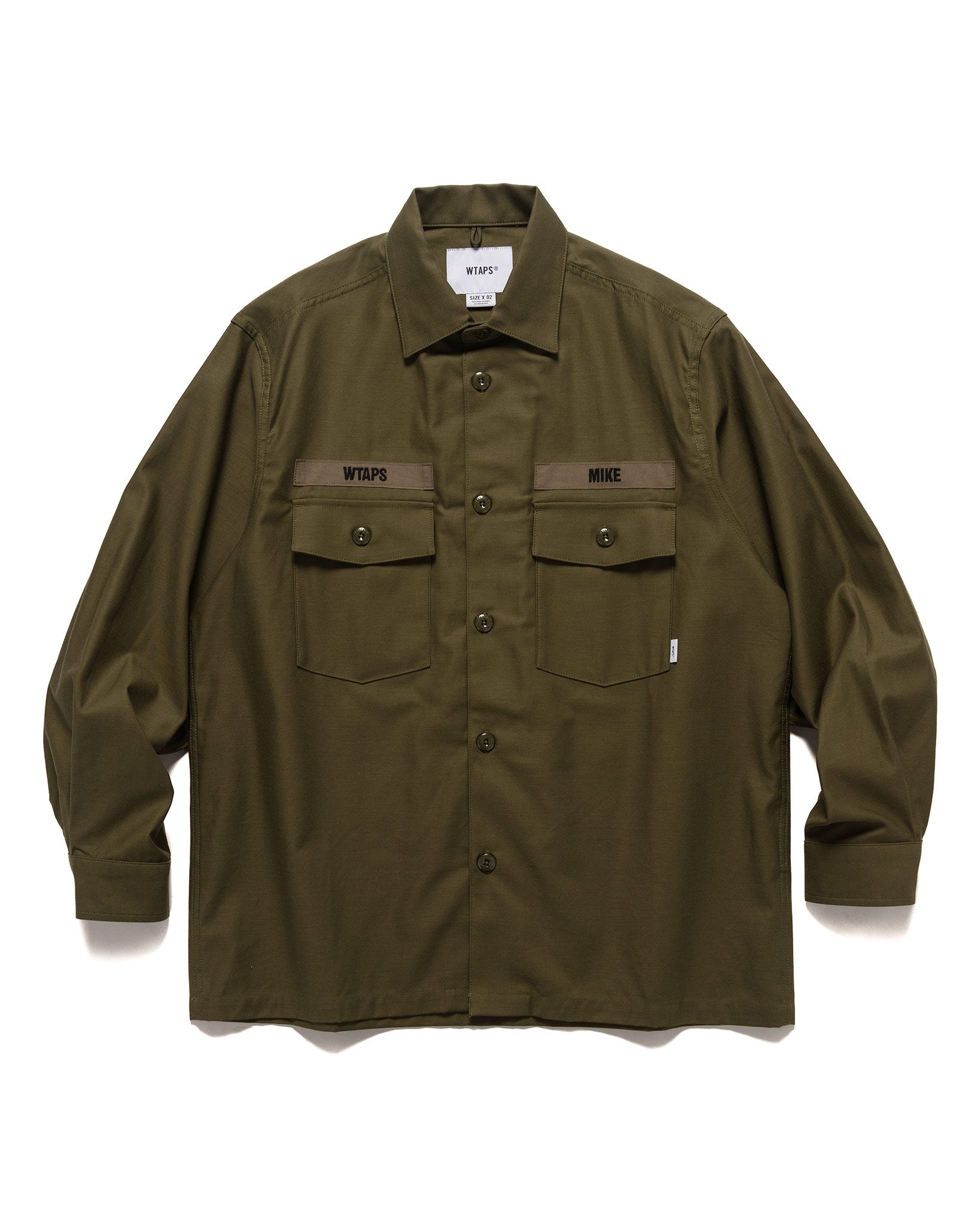 WTAPS CBW / LS / COTTON. Satin Olive Drab | havenshop | REVERSIBLE