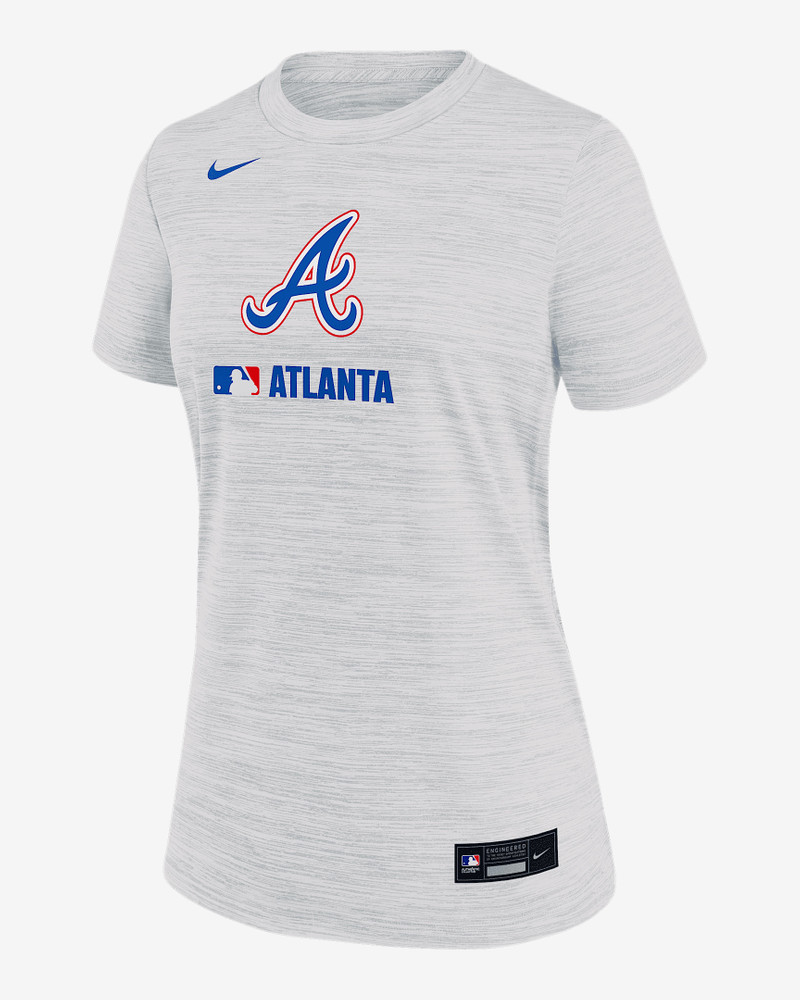 Atlanta Braves Authentic Collection City Connect Velocity Women's Nike Dri-FIT MLB T-Shirt 1
