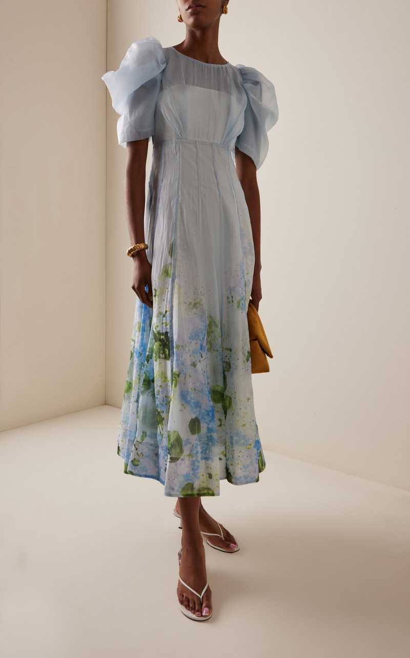 Aje. Clementine Midi Dress blue outlook