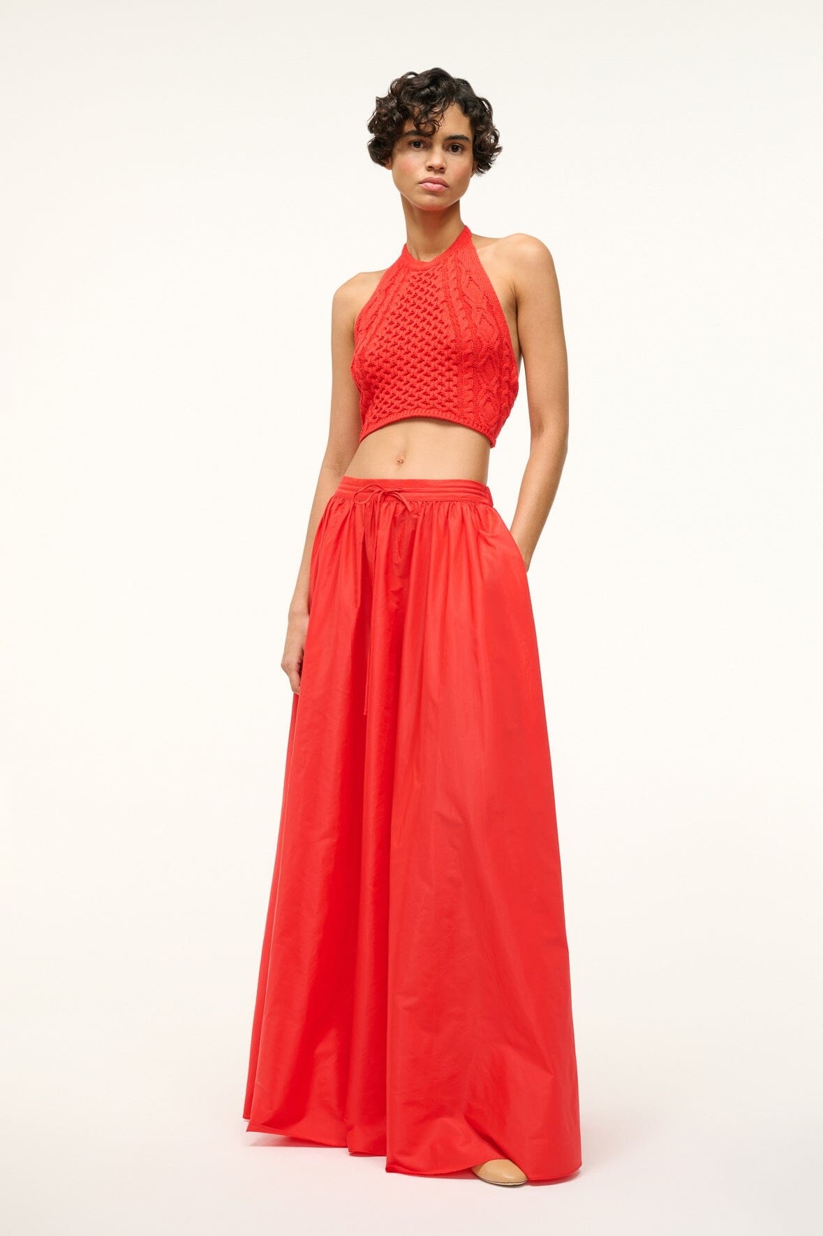 STAUD LORI TOP RED ROSE - 3