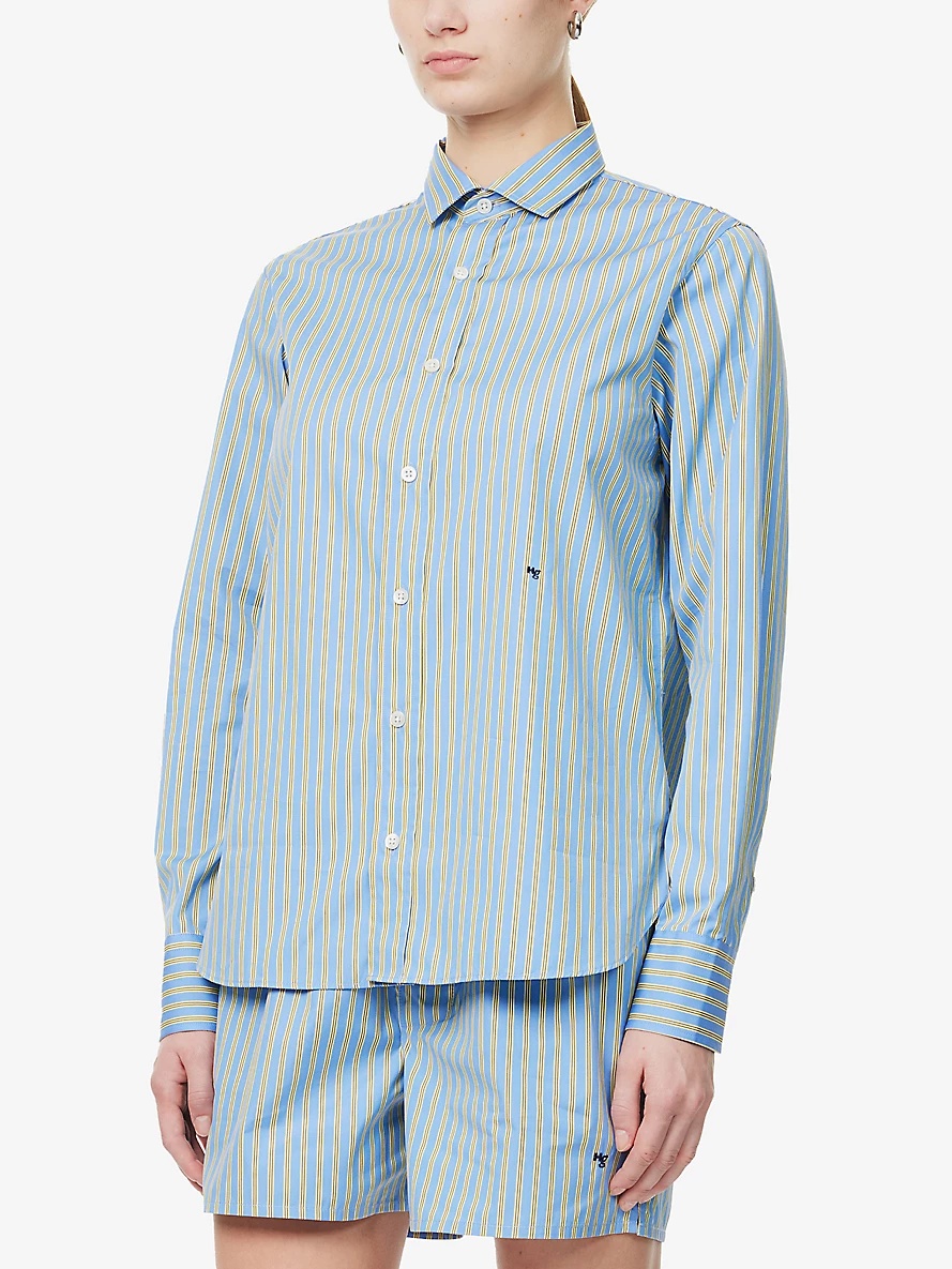 Classic Stripe Long-Sleeve Cotton Shirt - 3