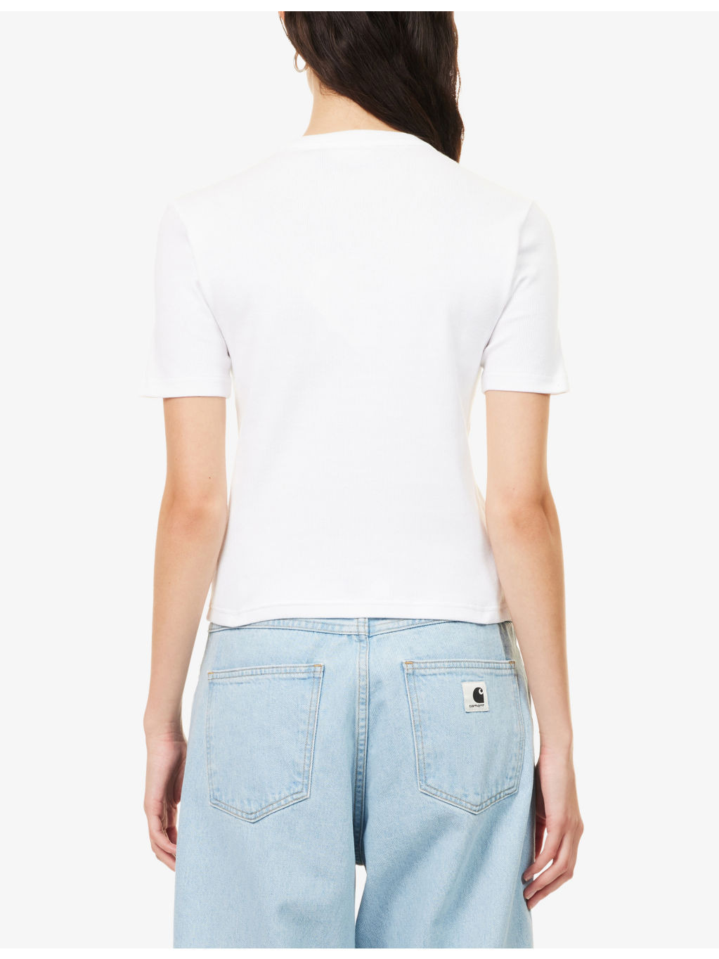 Philipa Ribbed Stretch-Cotton T-Shirt - 4