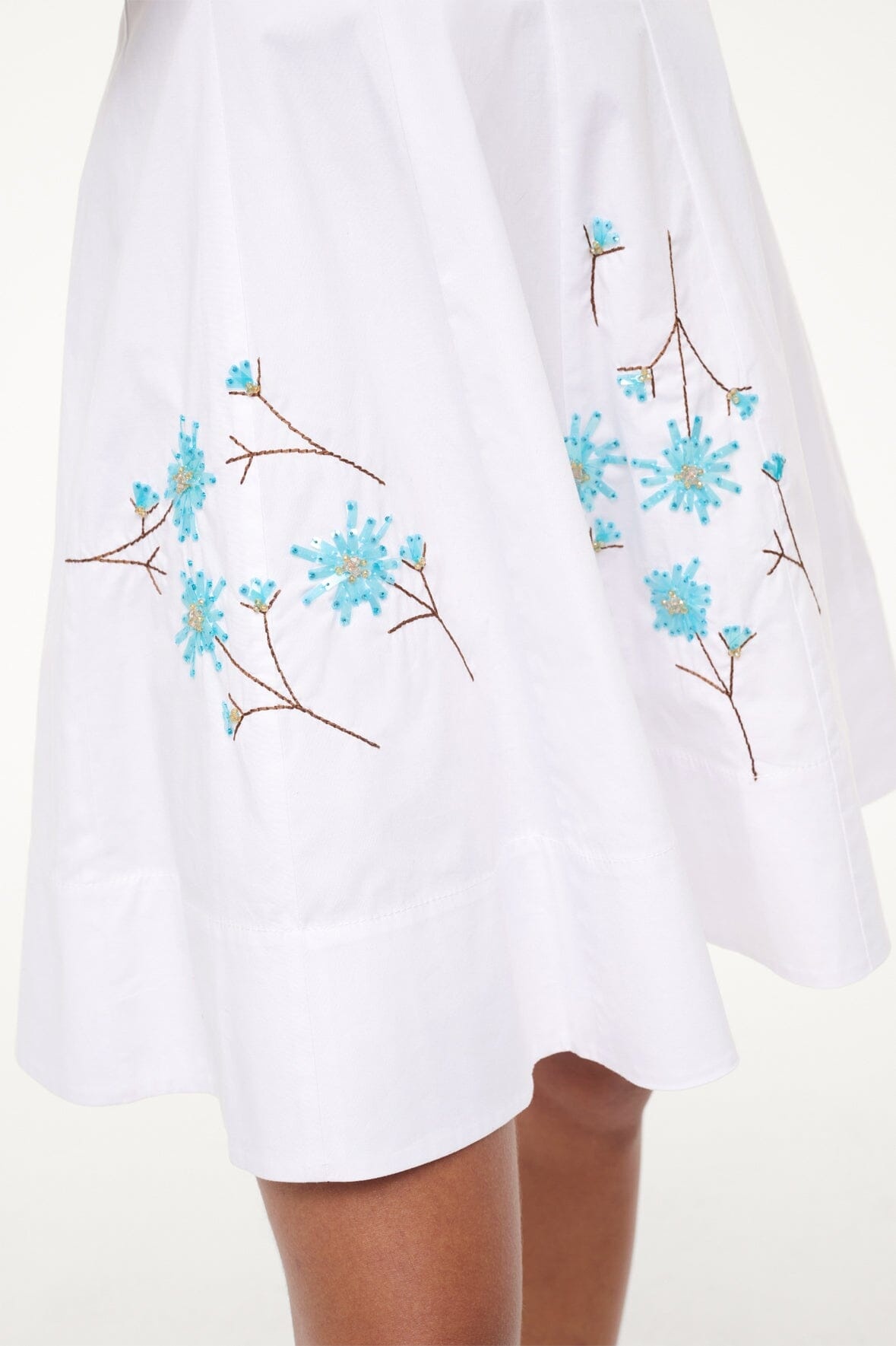 STAUD MINI WELLS DRESS DANDELION WHITE - 6