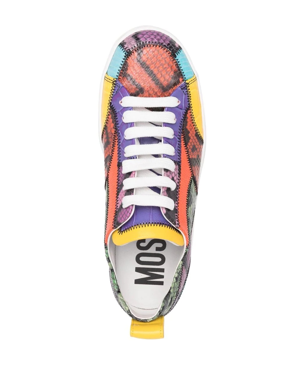 logo colour-block sneakers - 4