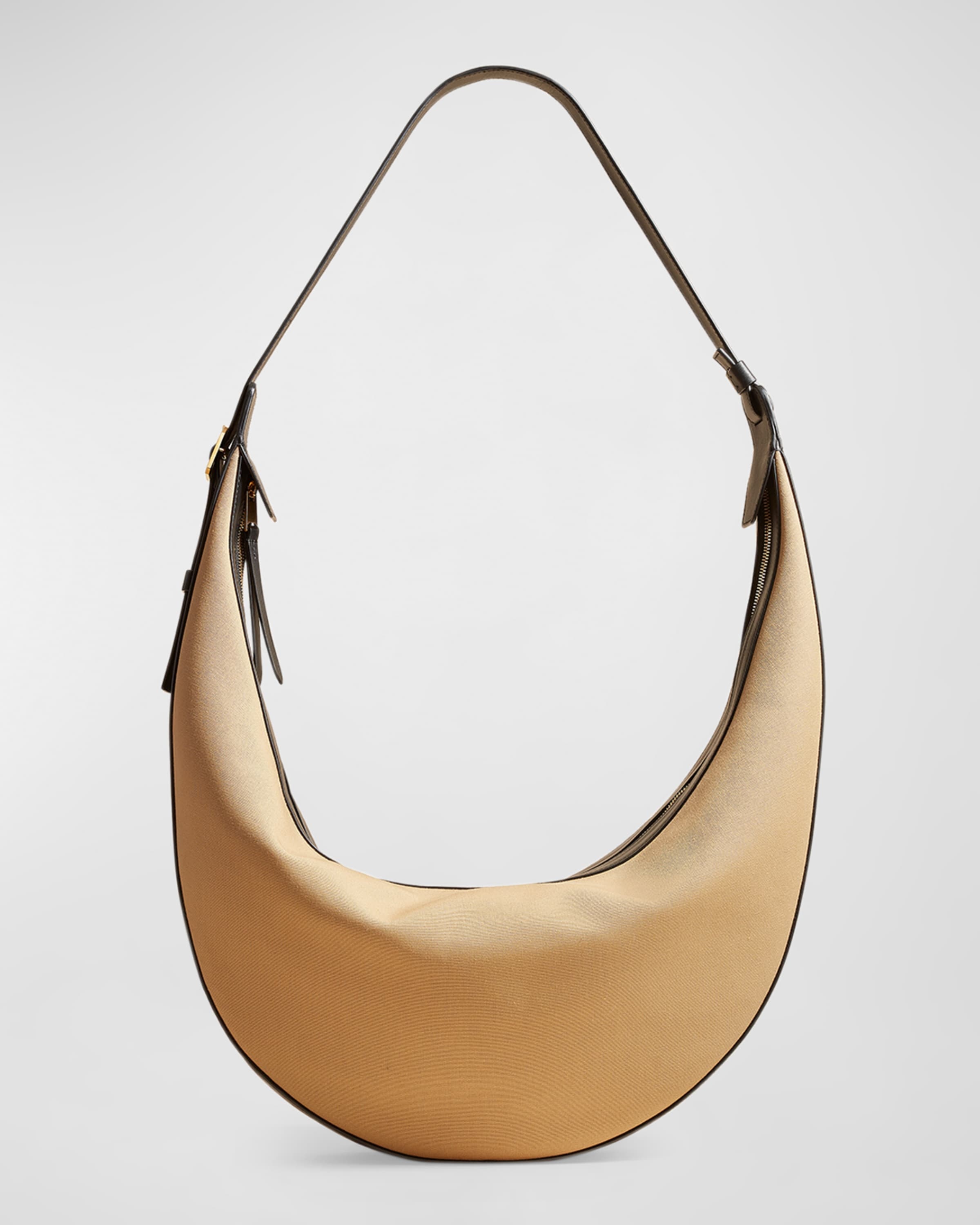 Augustina Canvas and Vegan Leather Hobo Bag - 1