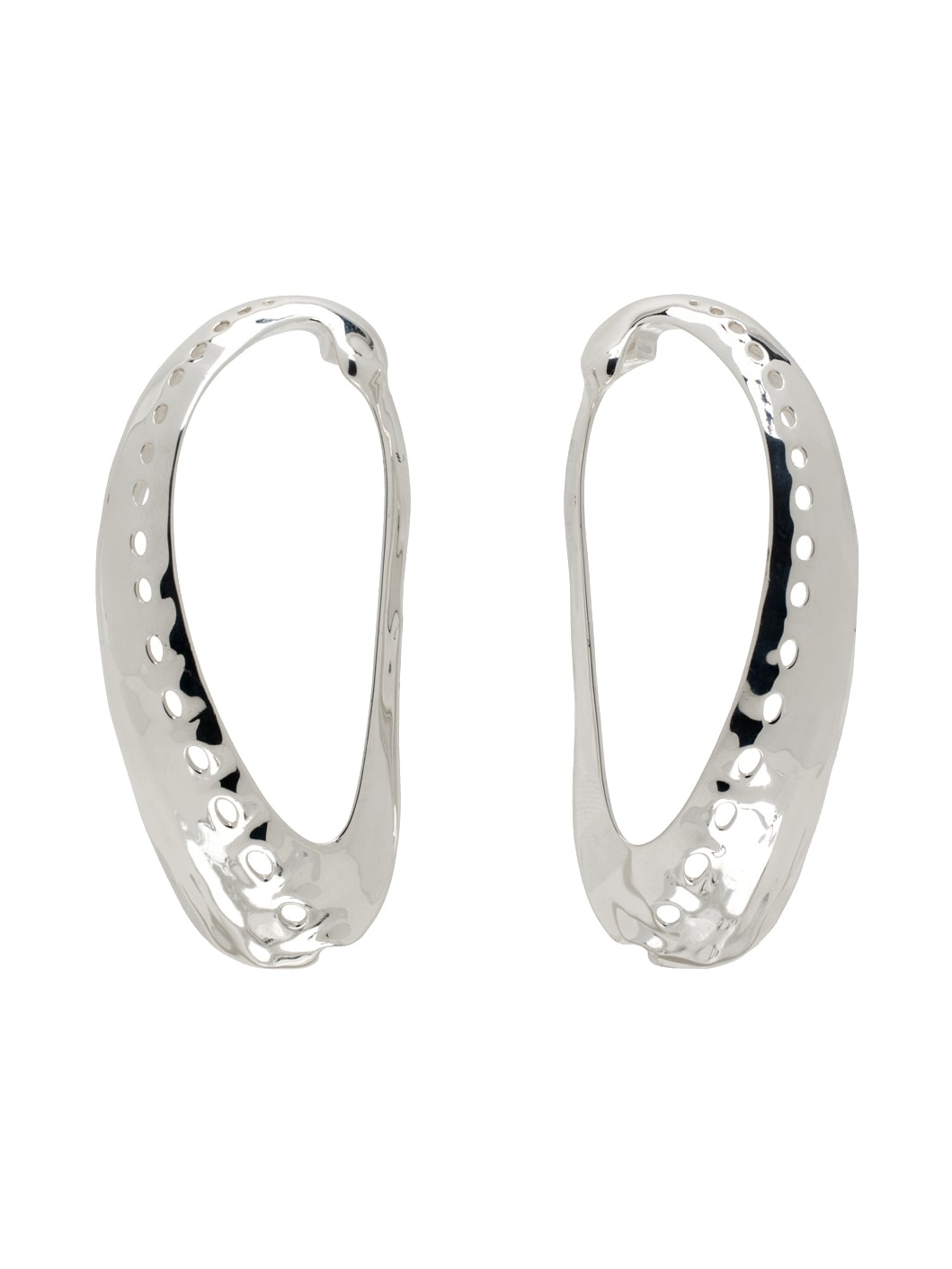 Silver Shell Earrings - 1