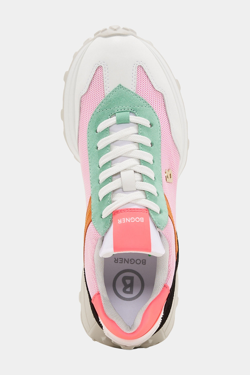 Charlotte Sneakers in Rose/White/Green 5