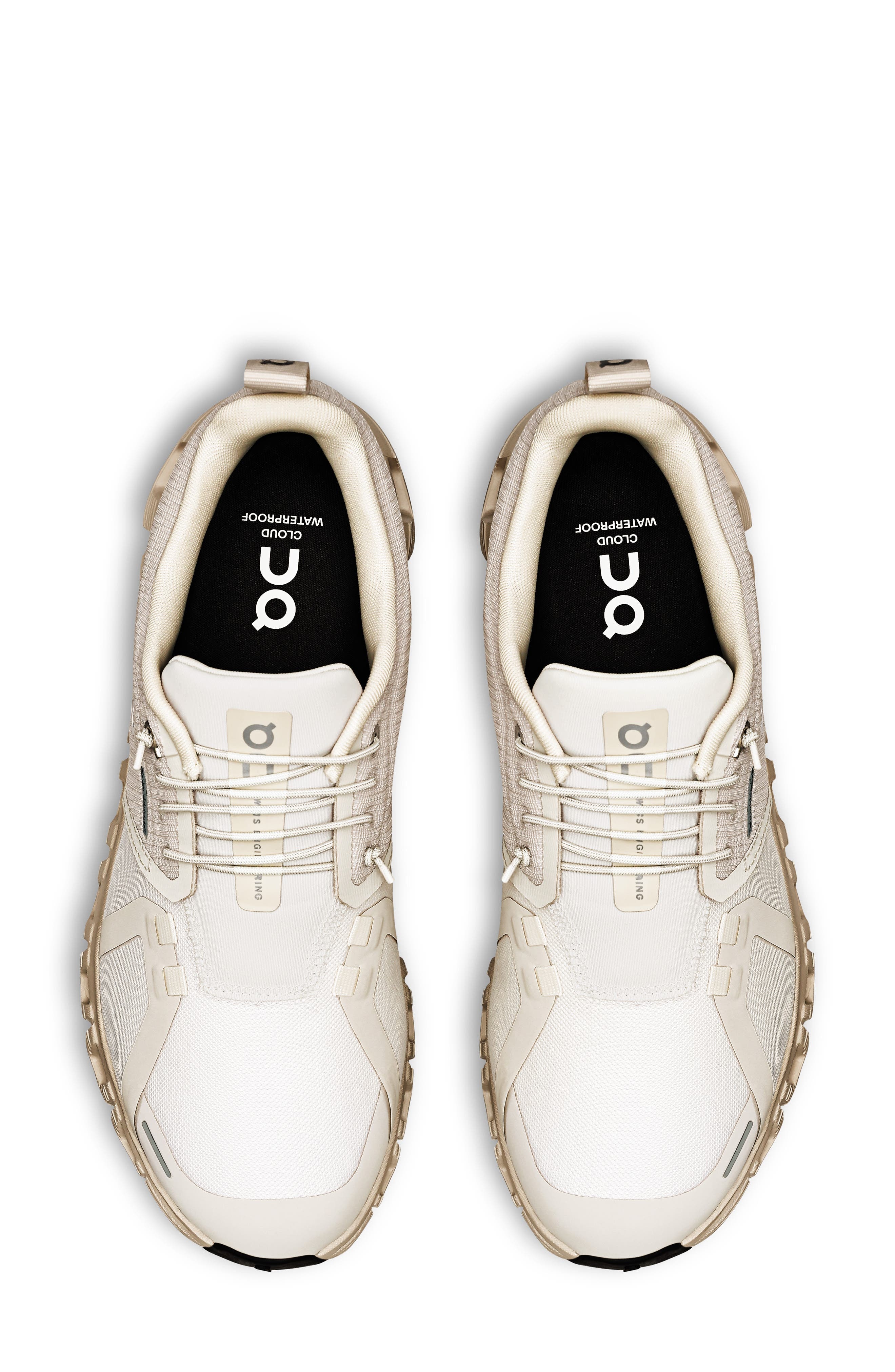 On Cloud 6 Waterproof Sneaker in Pearl/Cream at Nordstrom - 3