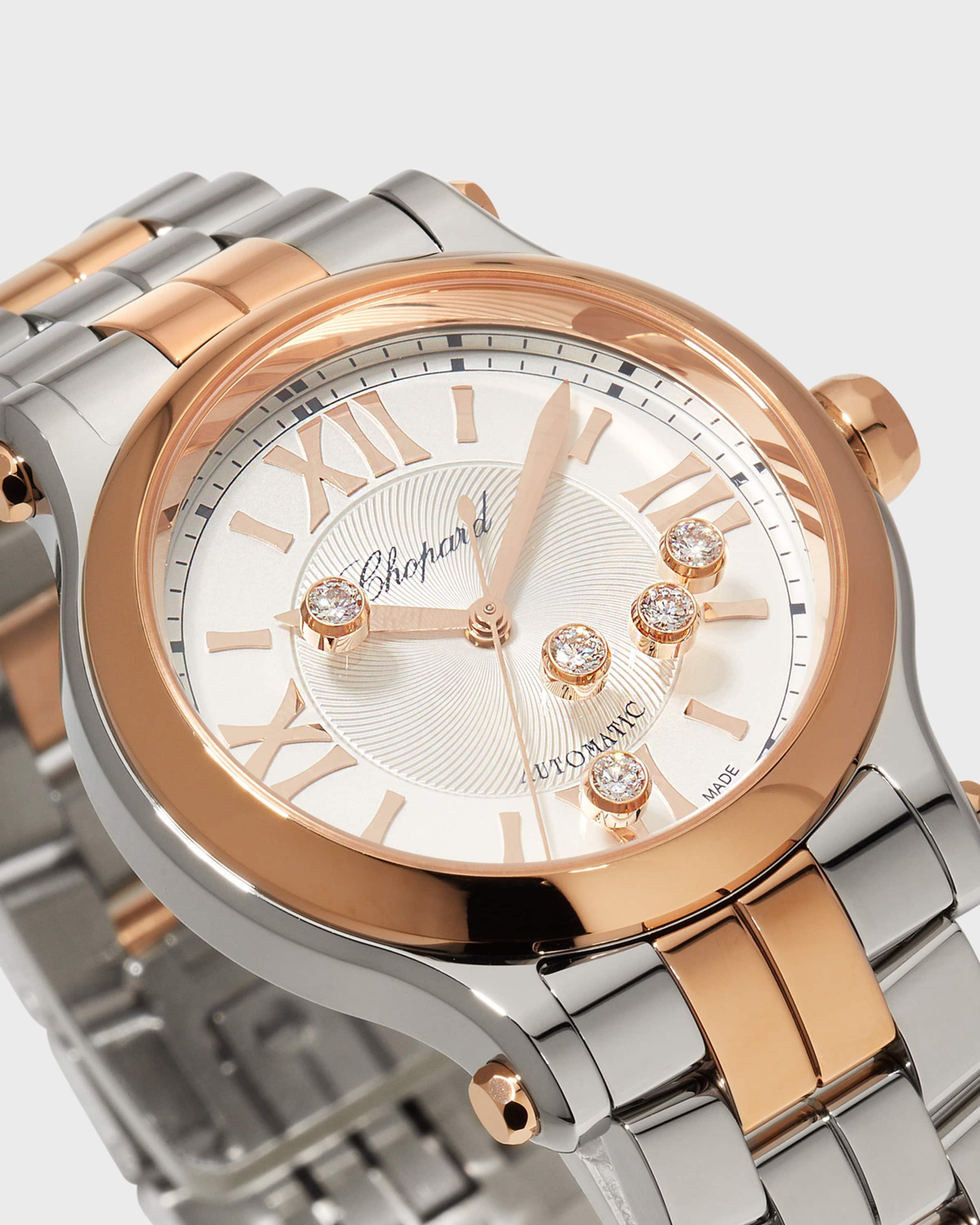Happy Sport 33mm 18K Rose Gold Two-Tone Watch - 4